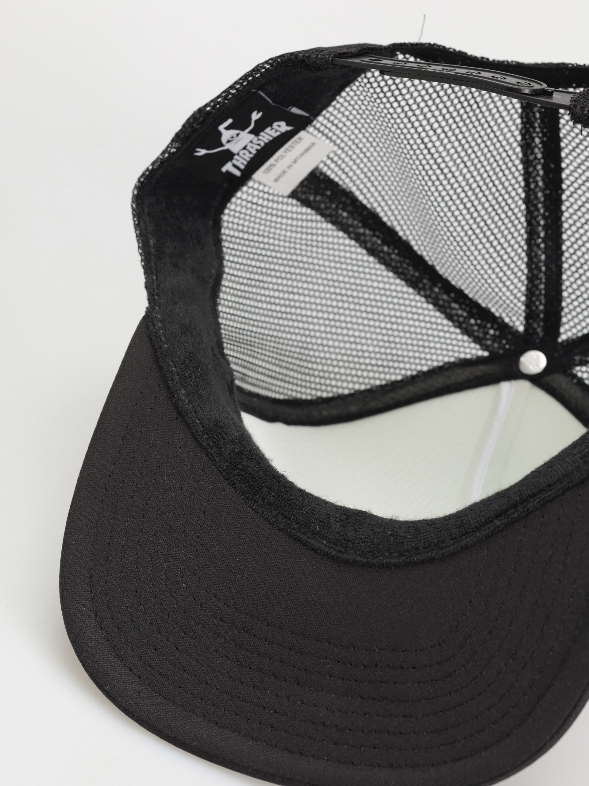 Thrasher X Toy Machine B.T.H. Trucker Baseball sapka (black/black/white)