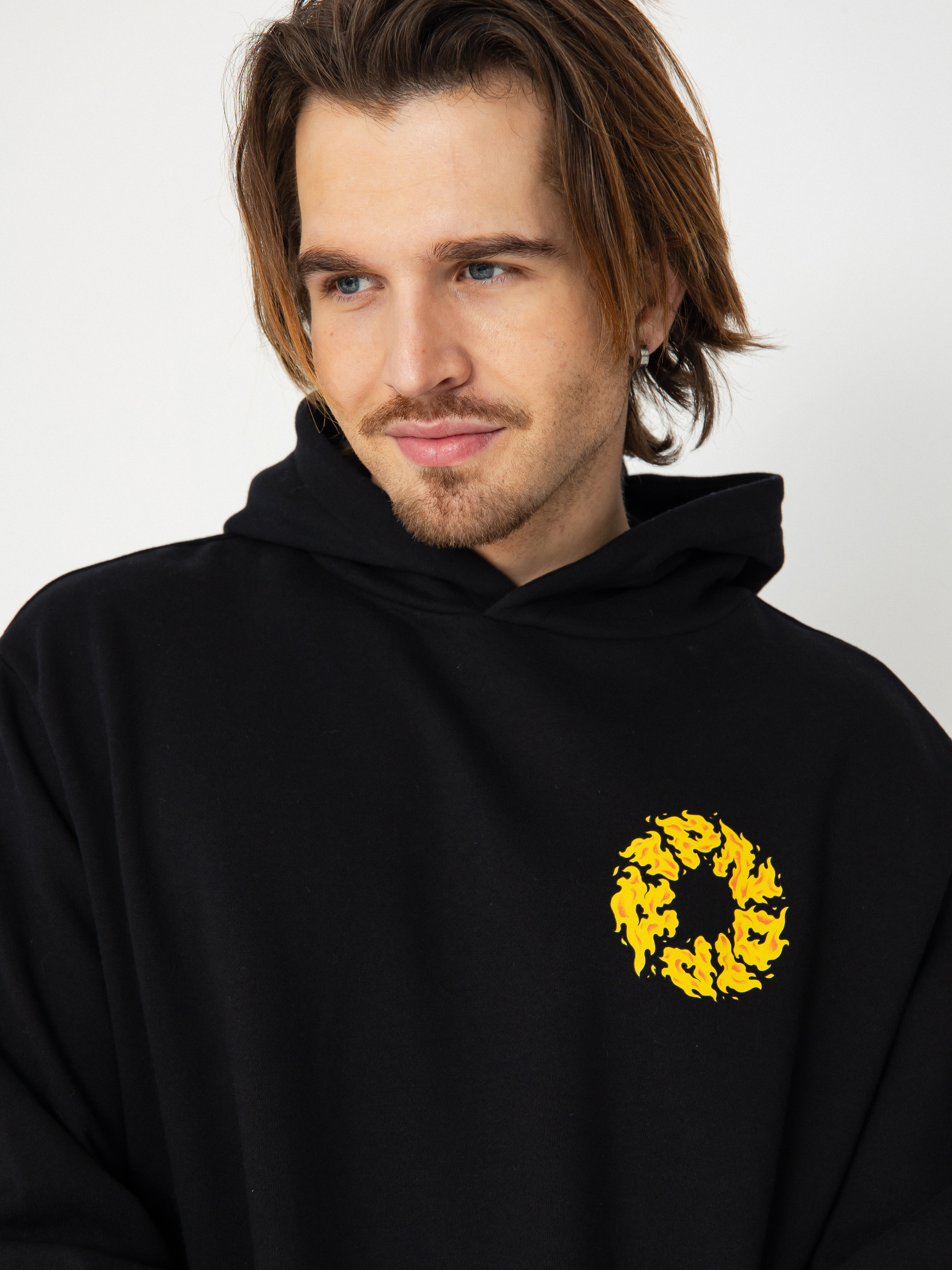 Kapucnis pulóver RipNDip Burn In Heck HD (black)