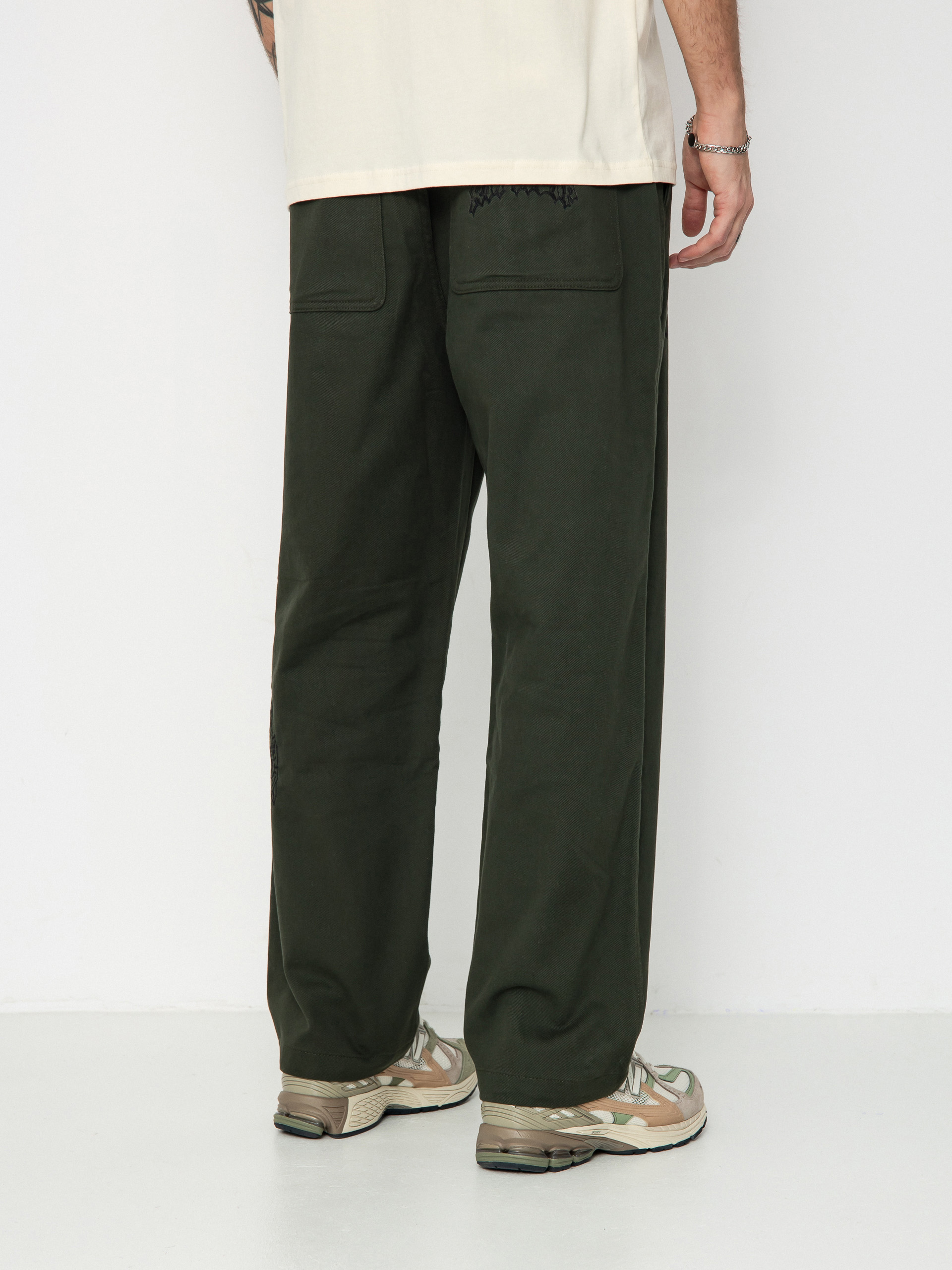 Kisnadrág RipNDip Mother Nerm Twill (dark olive)