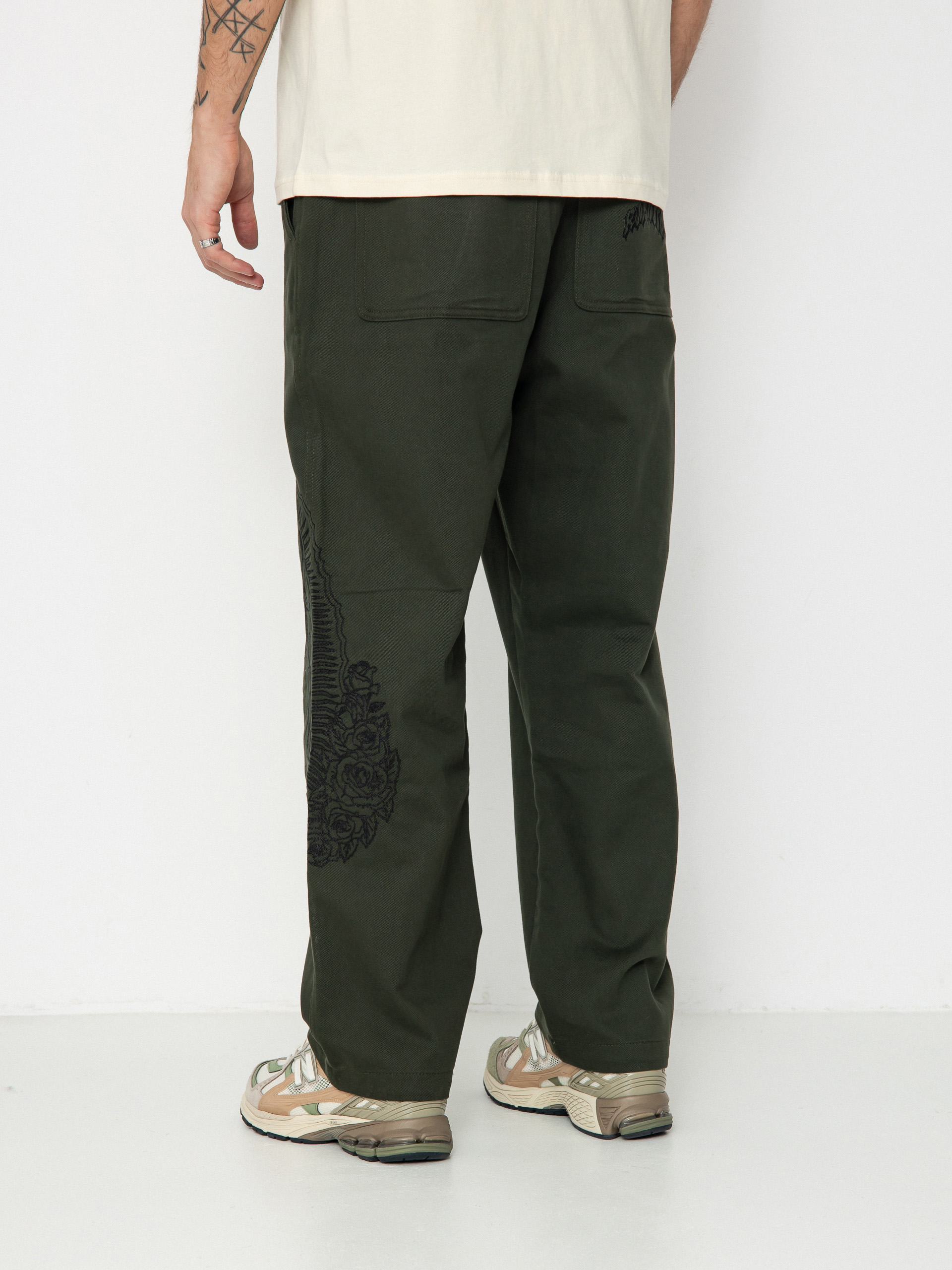 Kisnadrág RipNDip Mother Nerm Twill (dark olive)