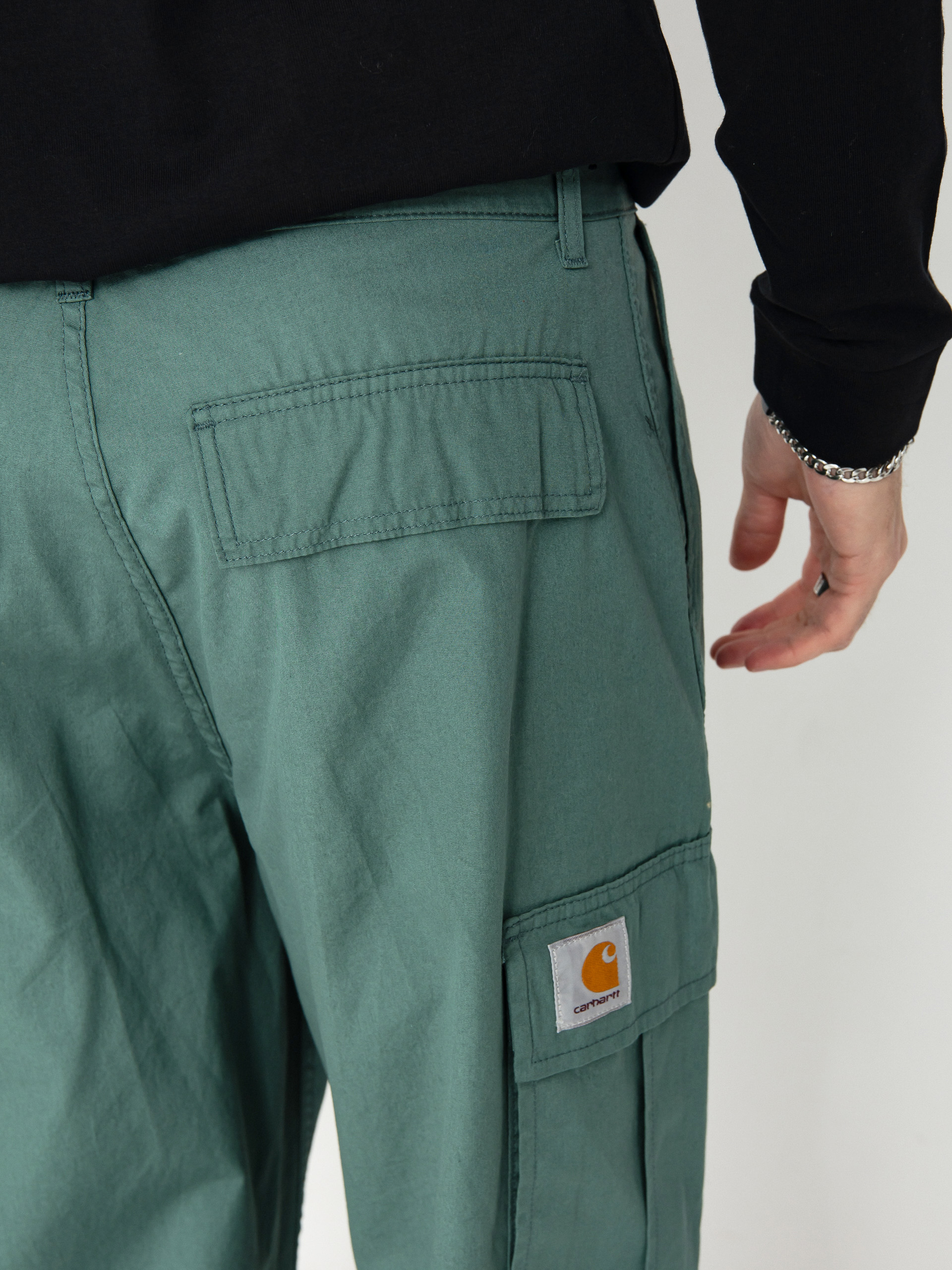 Carhartt WIP Cole Cargo Kisnadrág (silver pine)