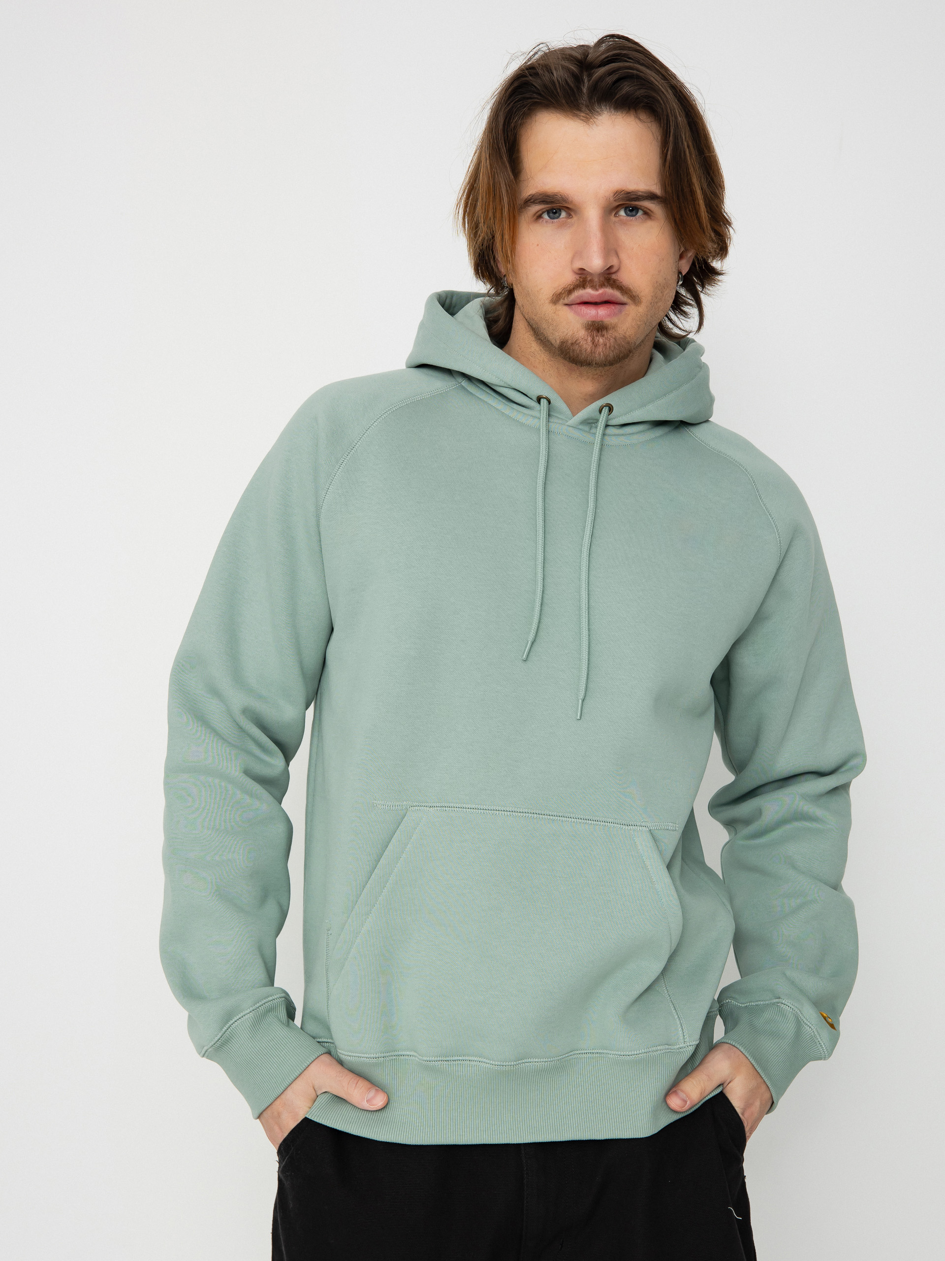 Carhartt WIP Chase HD Kapucnis pulóver (frosted green/gold)