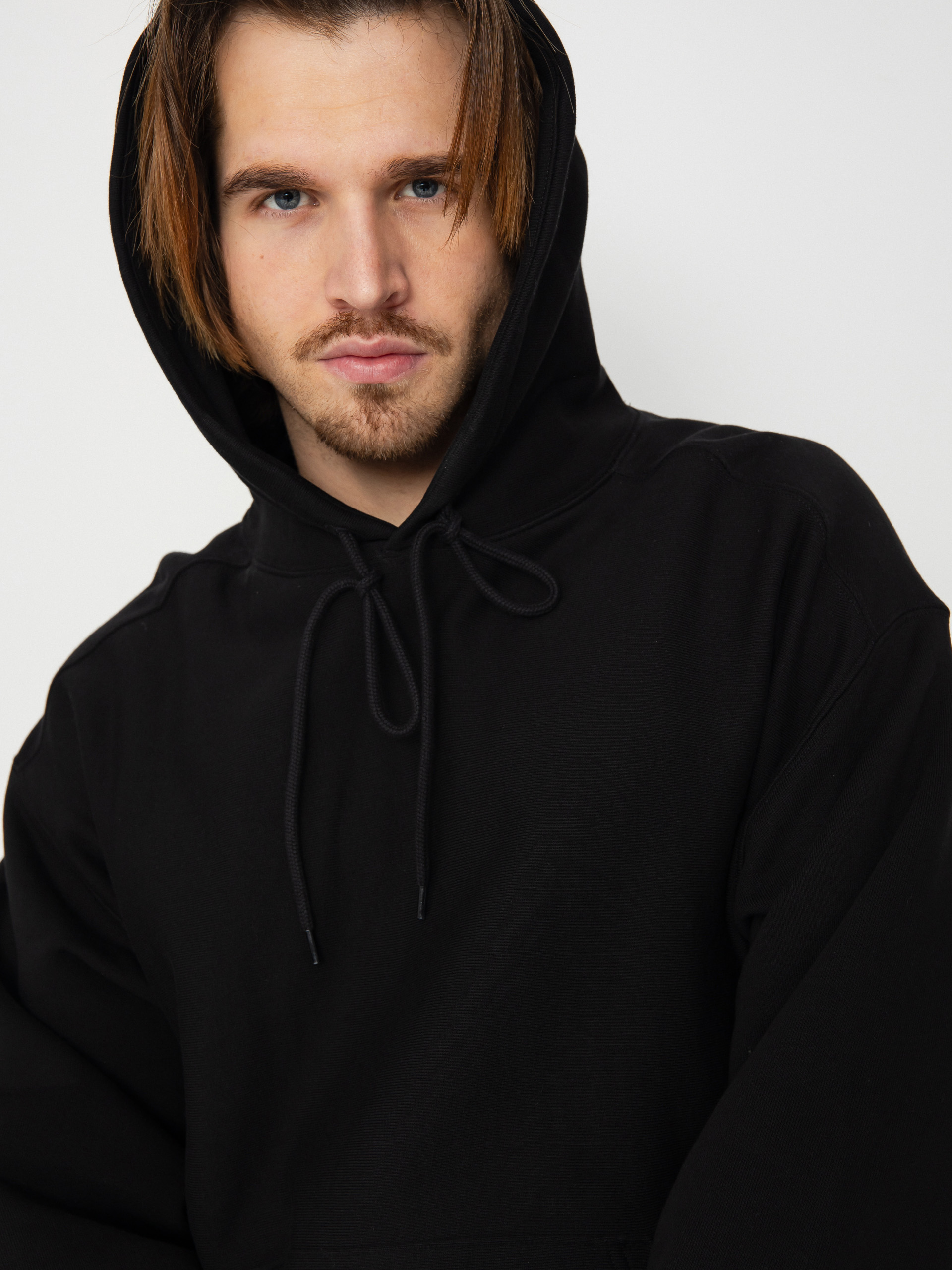 Carhartt WIP Label Script HD Kapucnis pulóver (black)