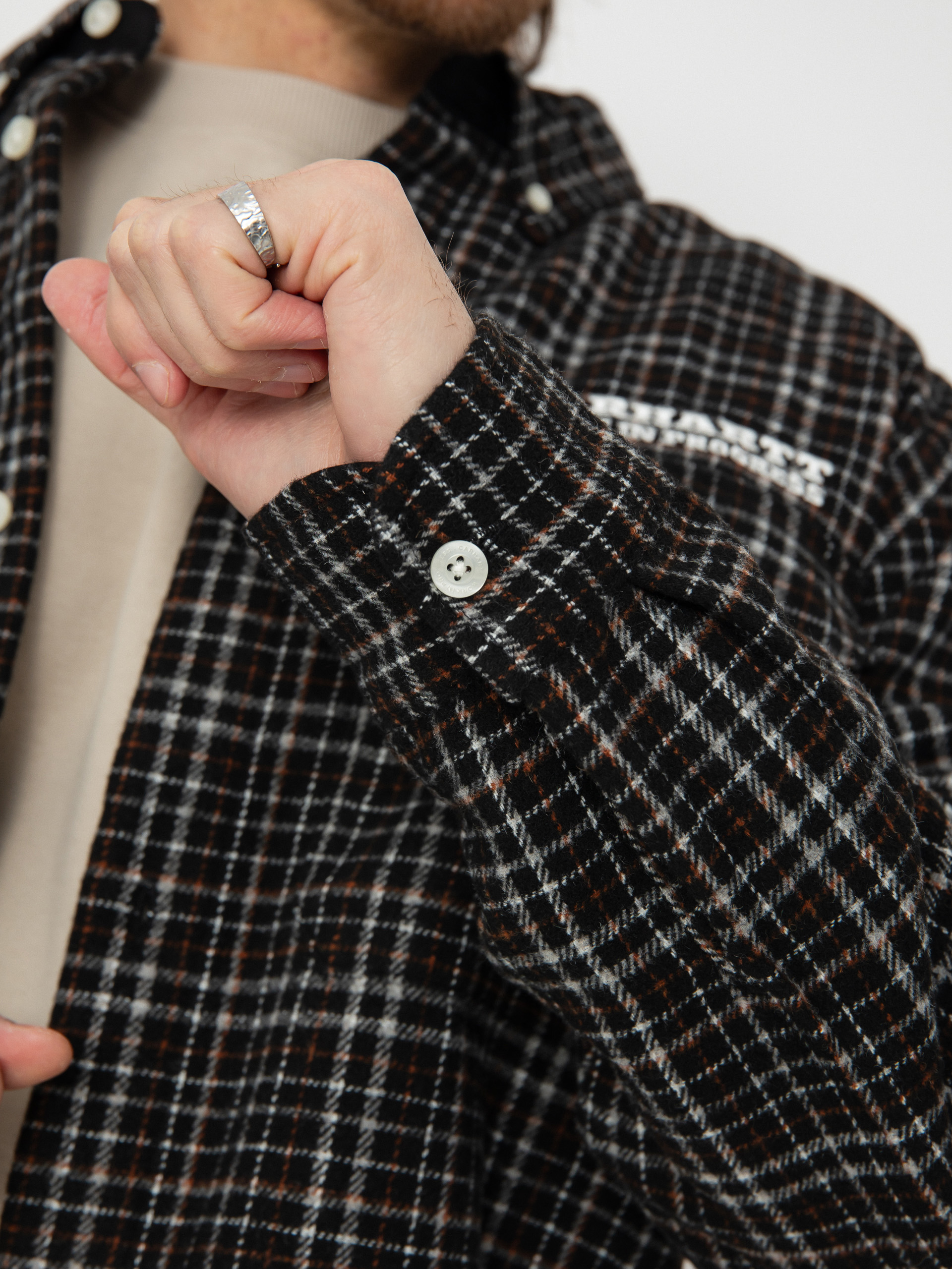 Carhartt WIP Runaway Millett Ing (millett check black/wax)