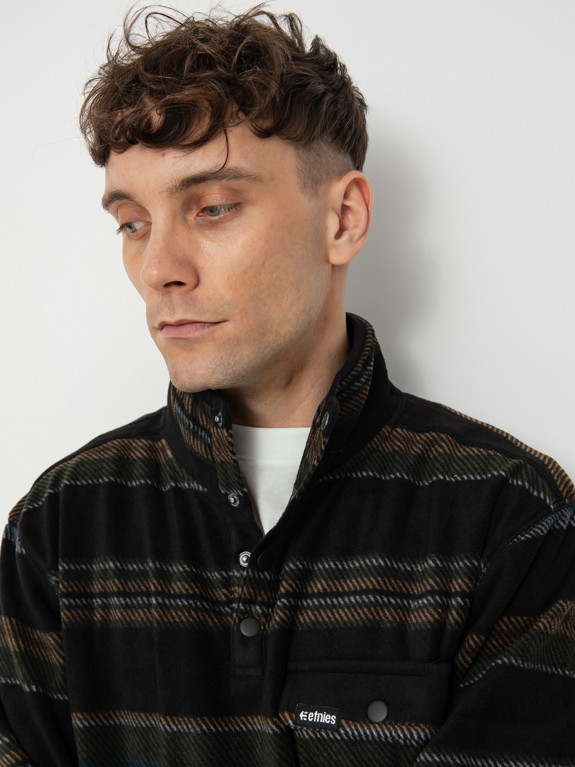 Férfi Etnies Woodsman Anorak Thermo pulóver (black/olive)