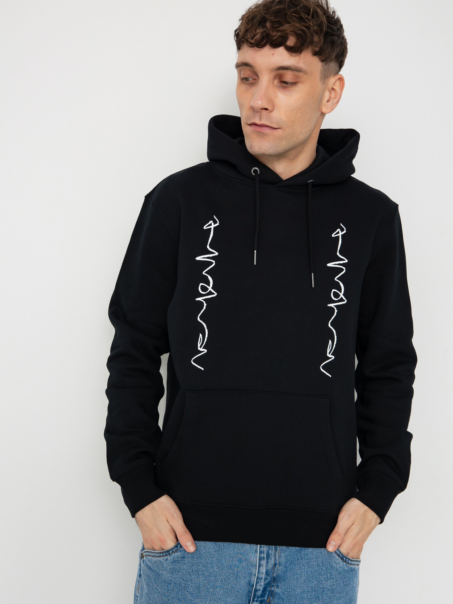 Poetic Collective Crayon Chain HD Kapucnis pulóver (black)