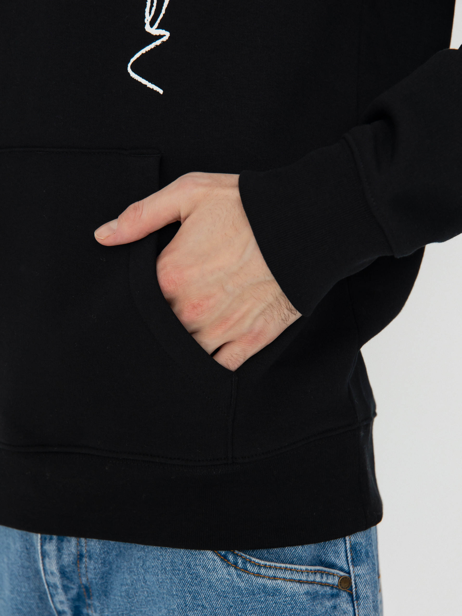 Poetic Collective Crayon Chain HD Kapucnis pulóver (black)