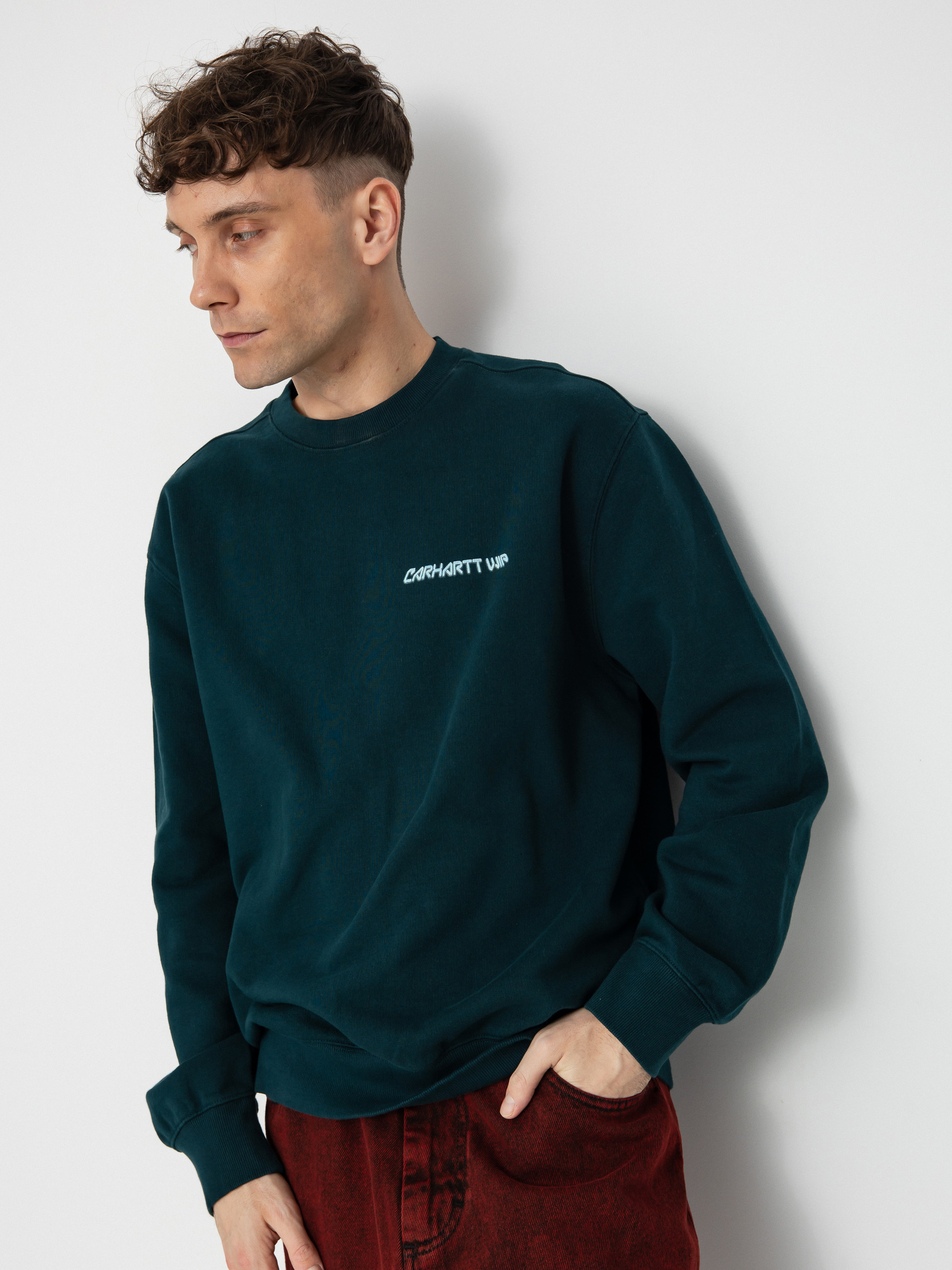 Carhartt WIP Greatest Flicks Pulóver (deep lagoon)