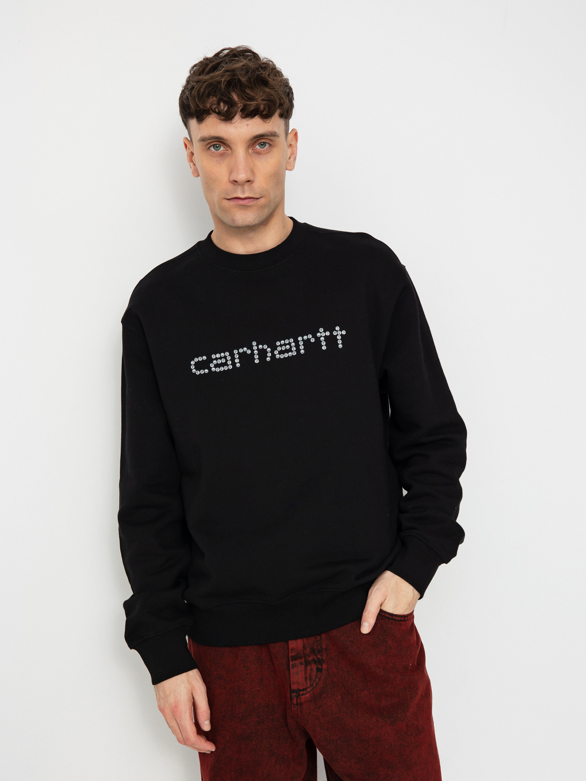 Carhartt WIP Rivet Script Pulu00f3ver (black)