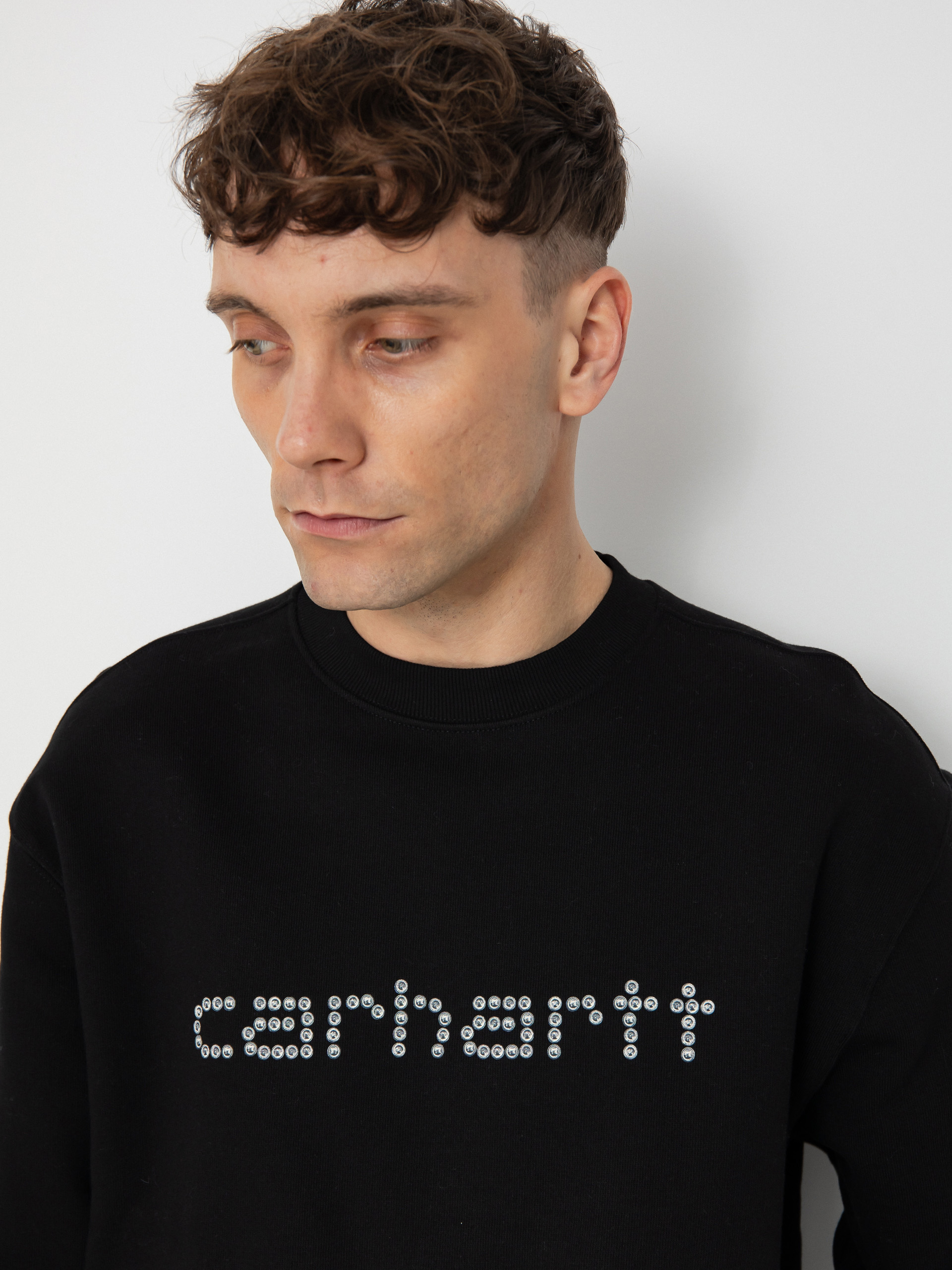 Carhartt WIP Rivet Script Pulóver (black)