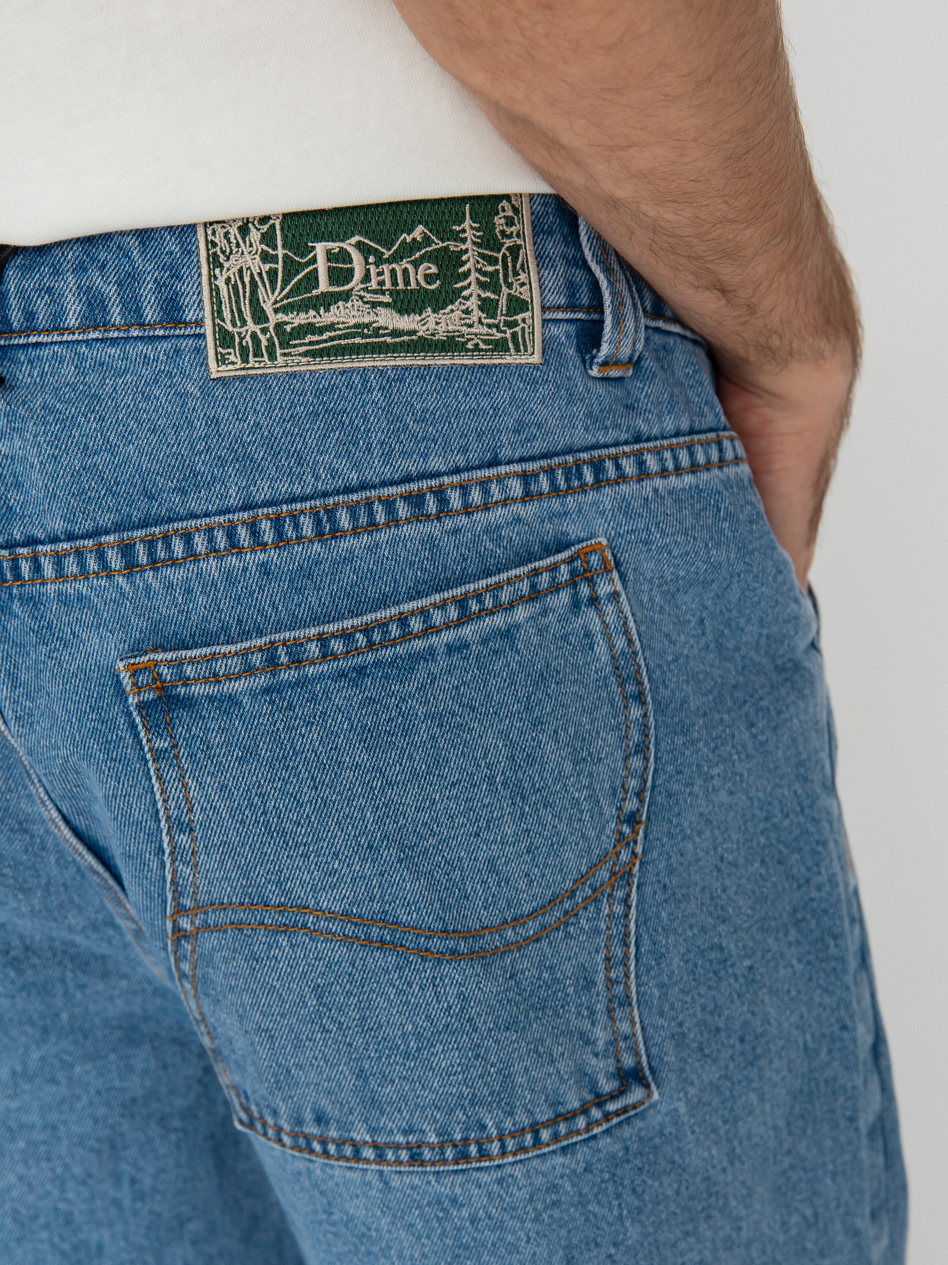 Kisnadrág Dime Classic Relaxed Denim (blue washed)