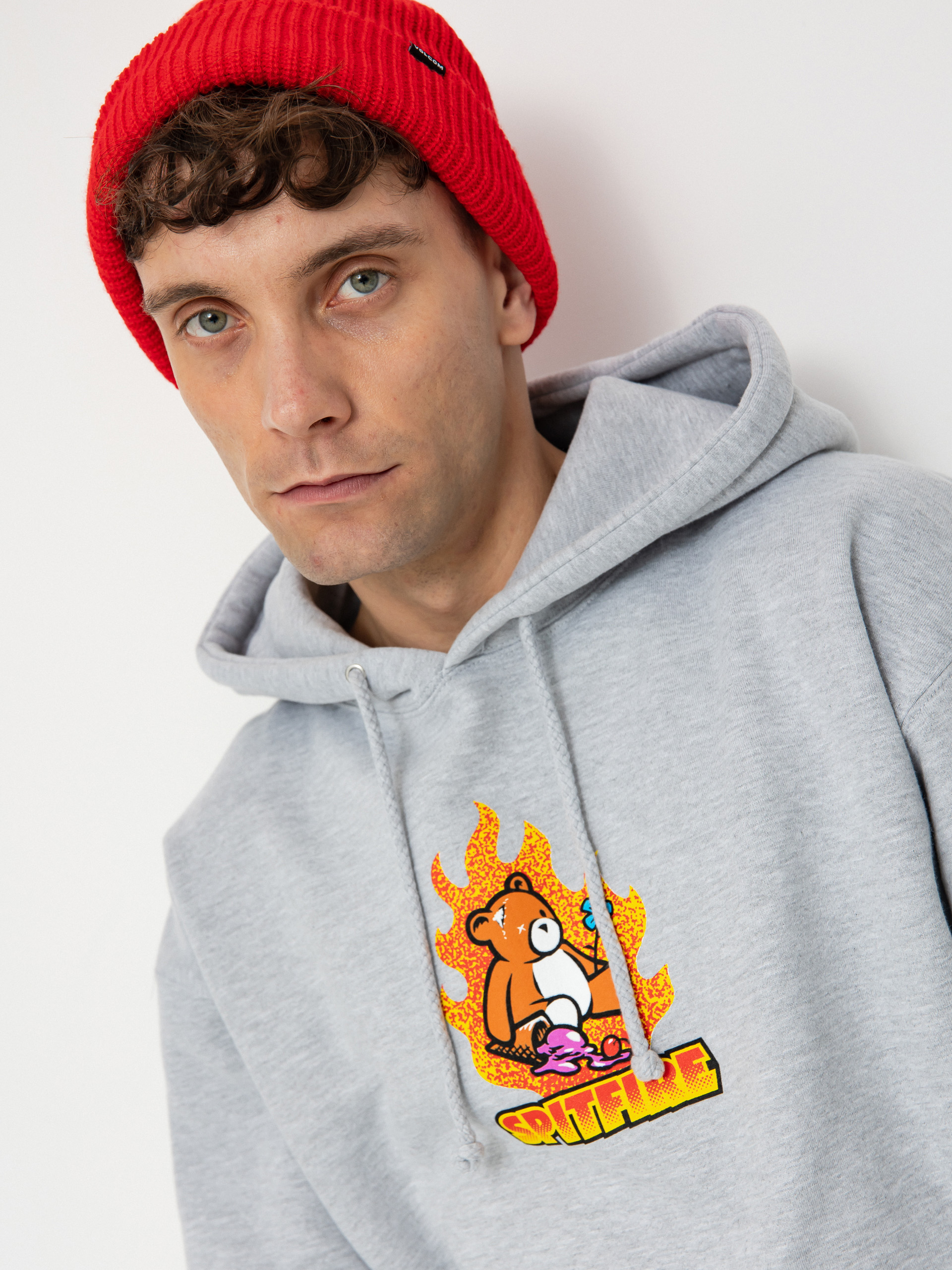 Spitfire Lil Beatdowns HD Kapucnis pulóver (heather grey)