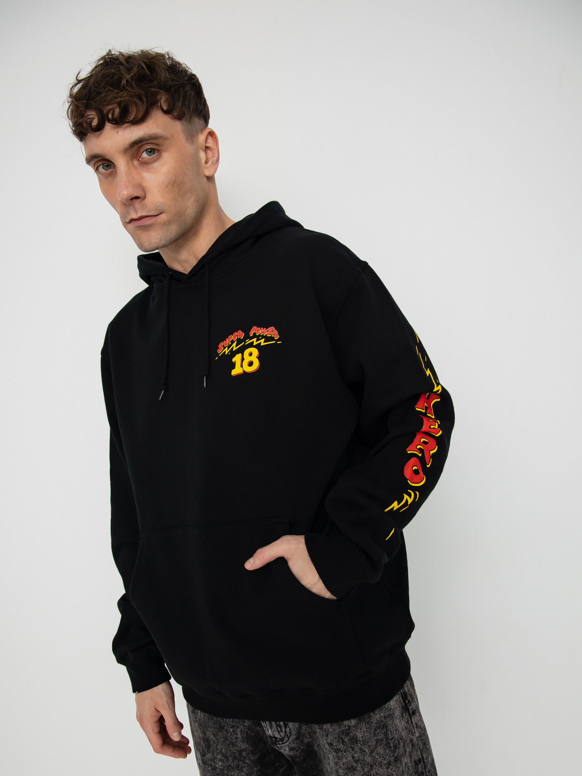 Antihero Super Power 18 HD Kapucnis pulóver (black)