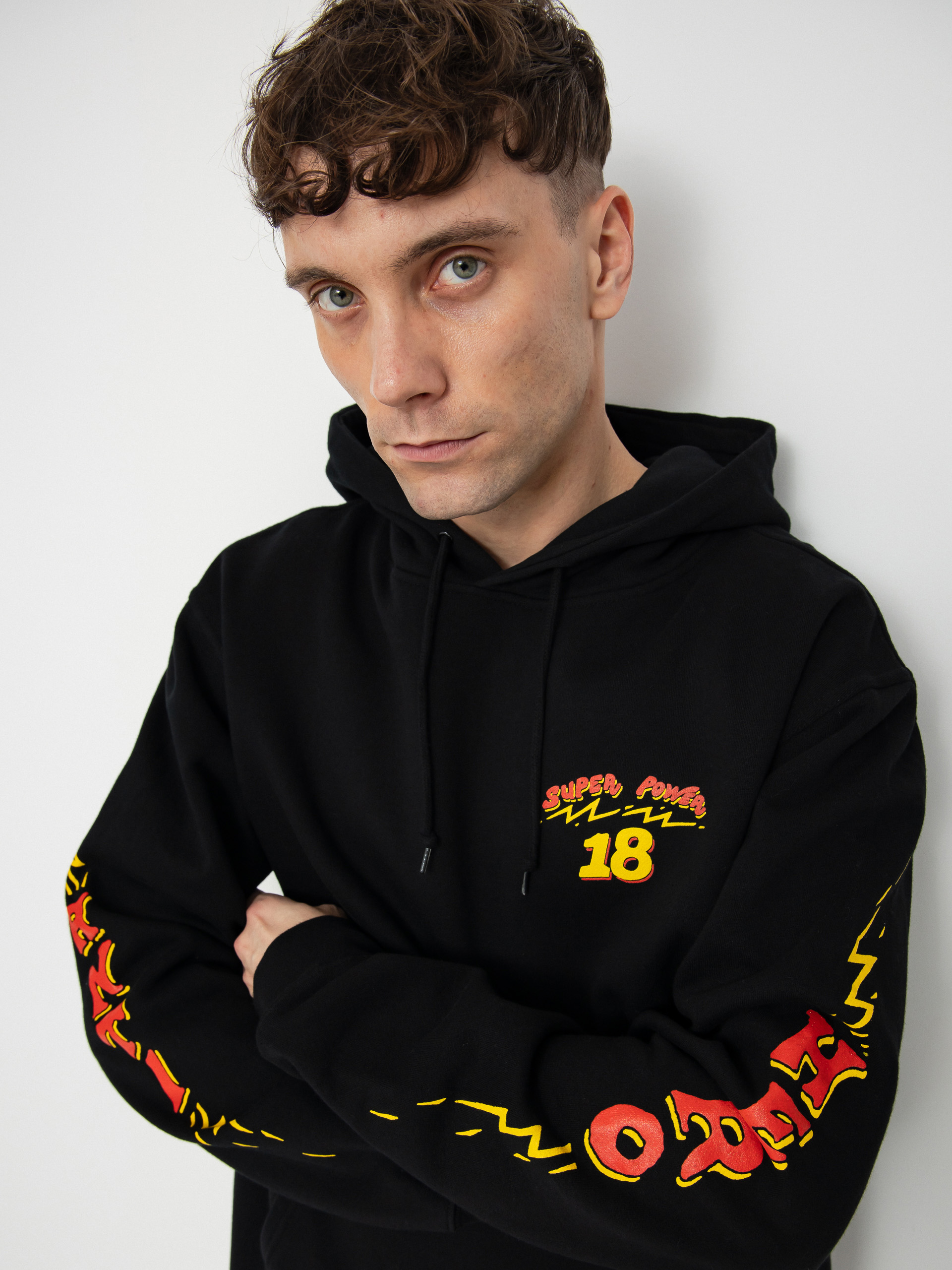 Antihero Super Power 18 HD Kapucnis pulóver (black)