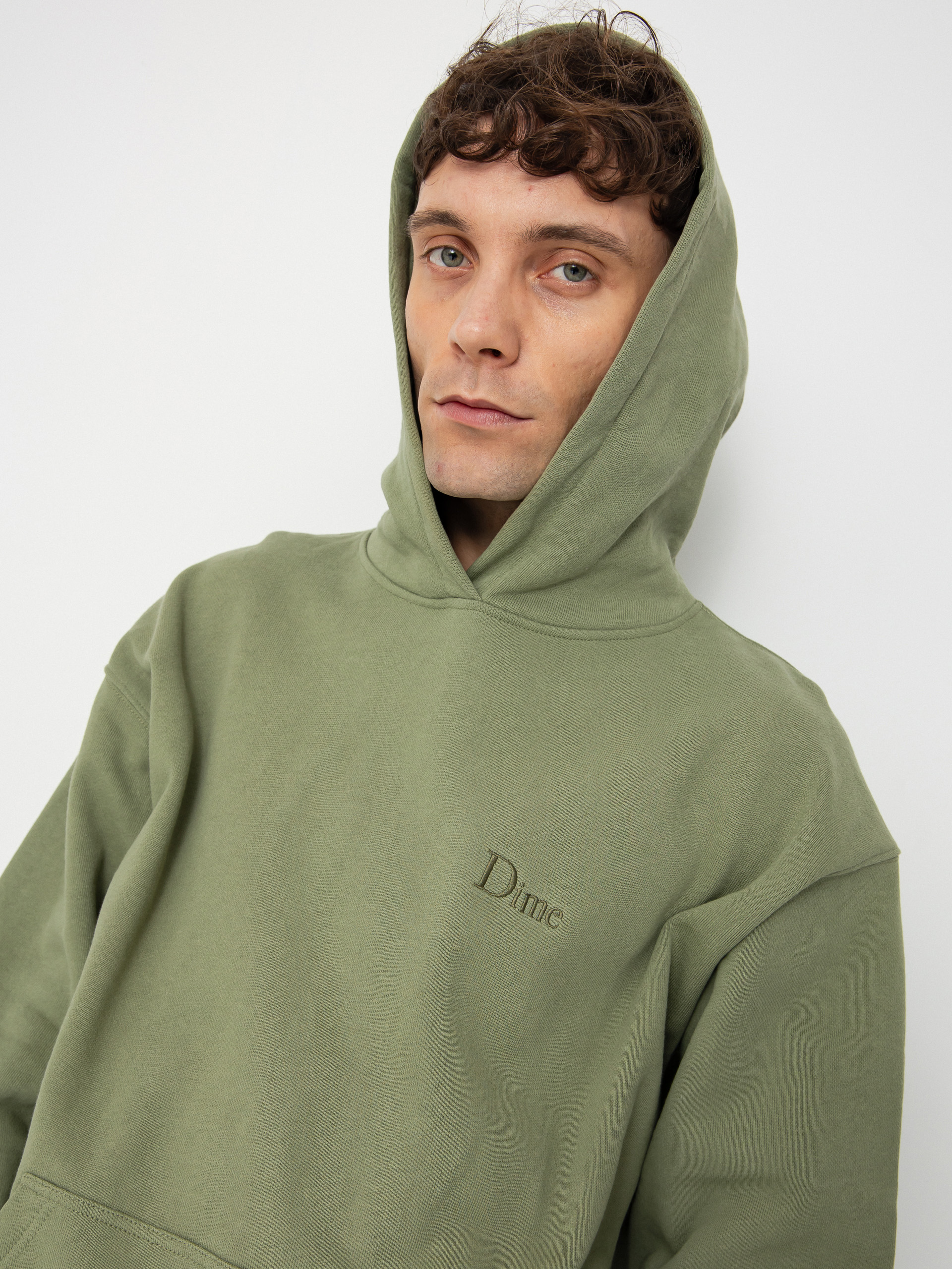 Dime Classic Small Logo HD Kapucnis pulóver (warm khaki)