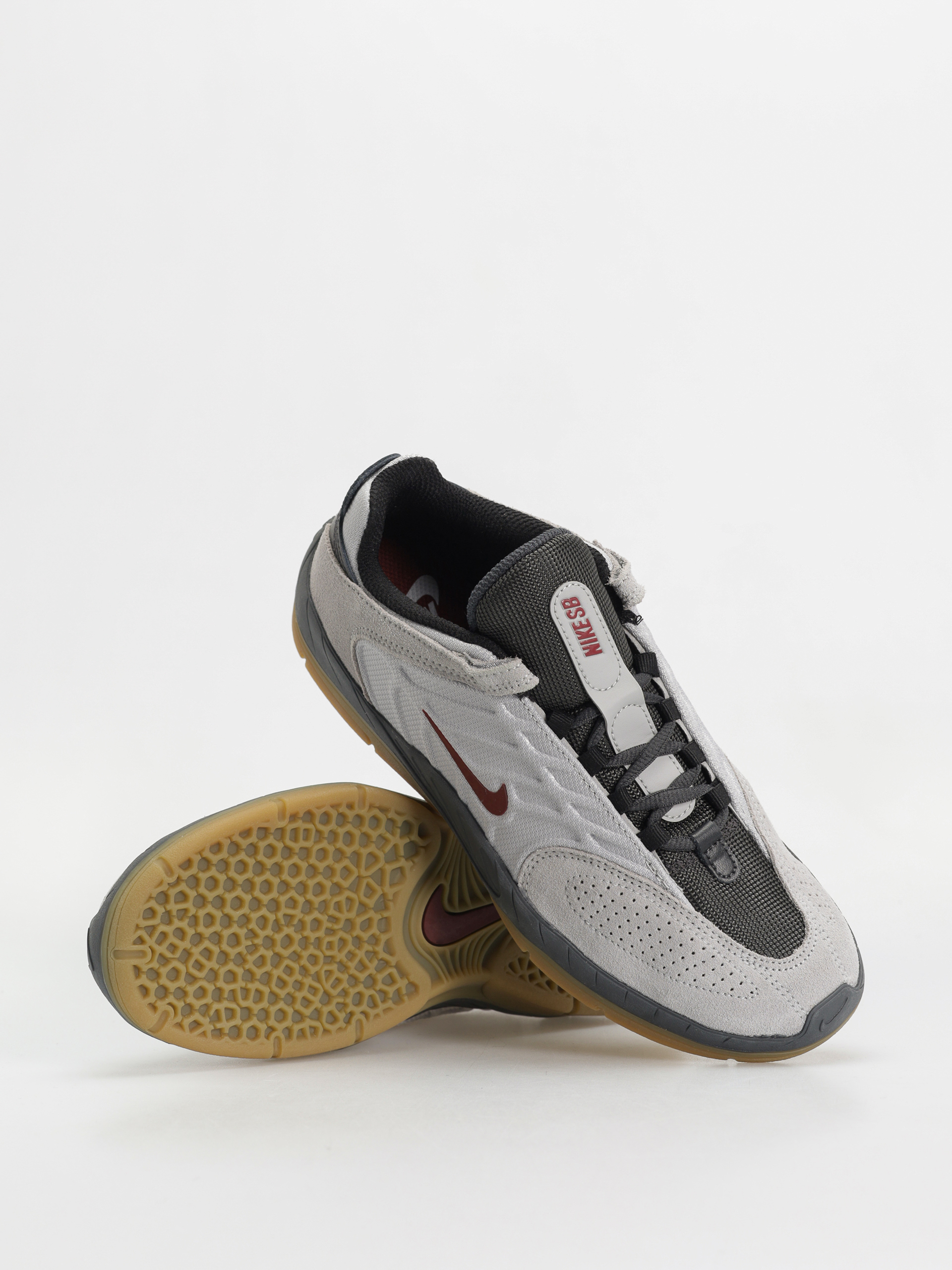 Nike SB Vertebrae Cipők (lt smoke grey/dark team red)