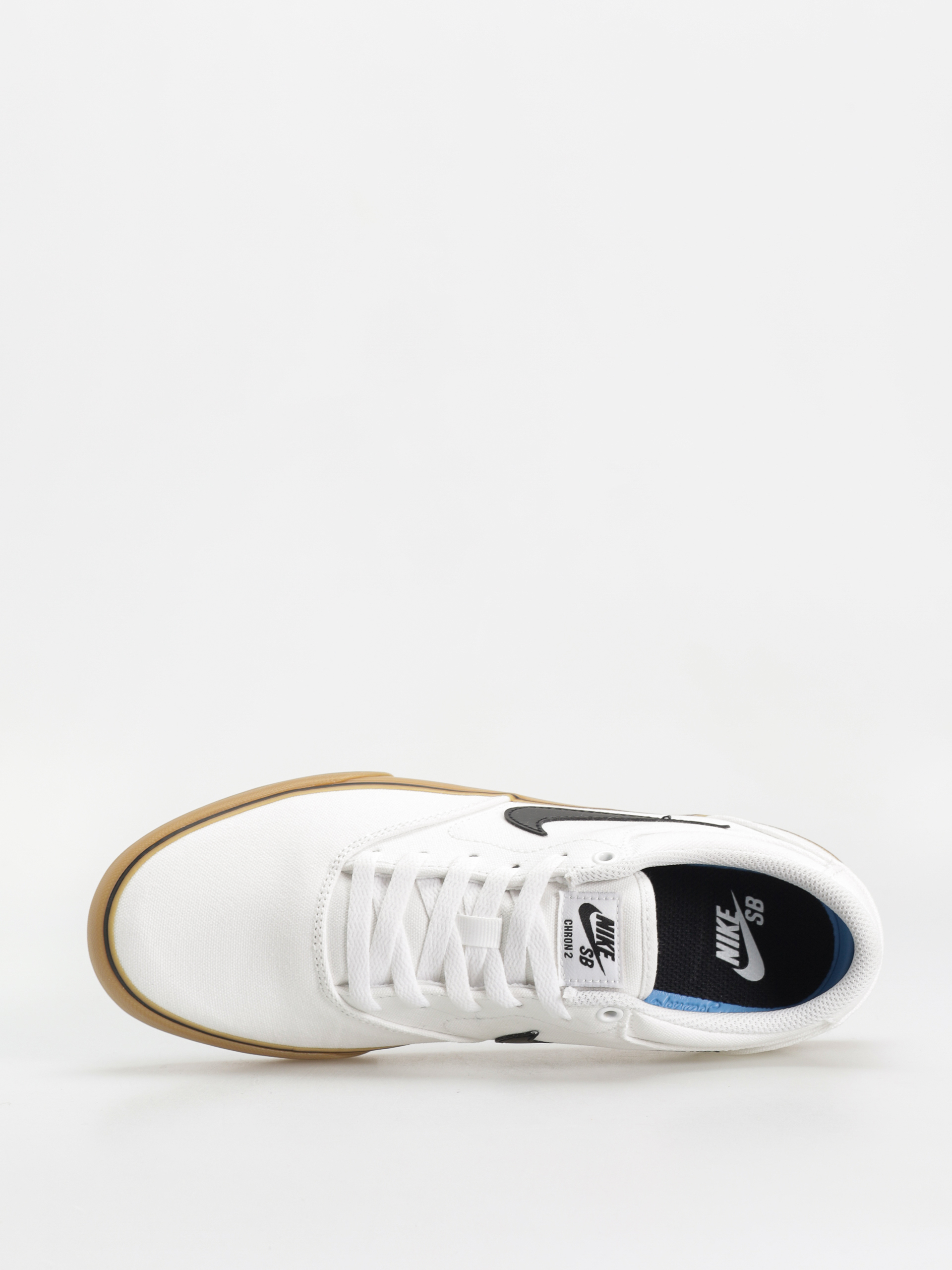 Nike SB Chron 2 Canvas Cipők (white/black white gum light brown)