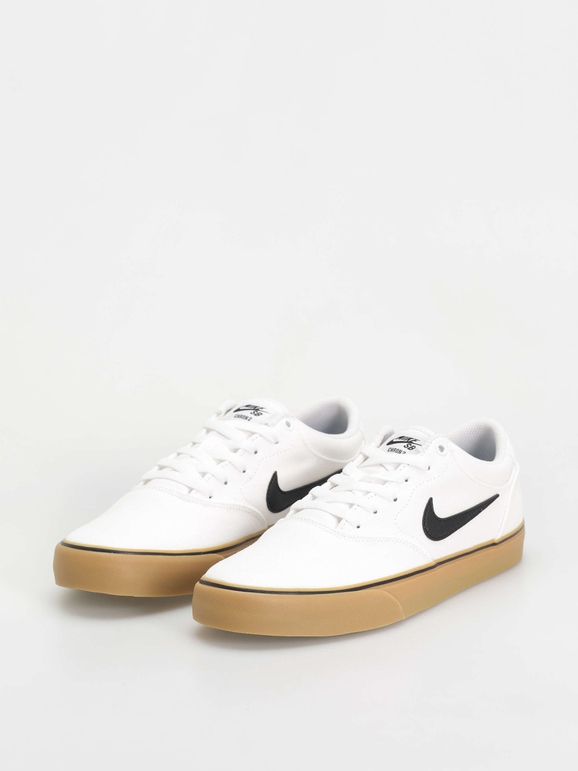 Nike SB Chron 2 Canvas Cipők (white/black white gum light brown)