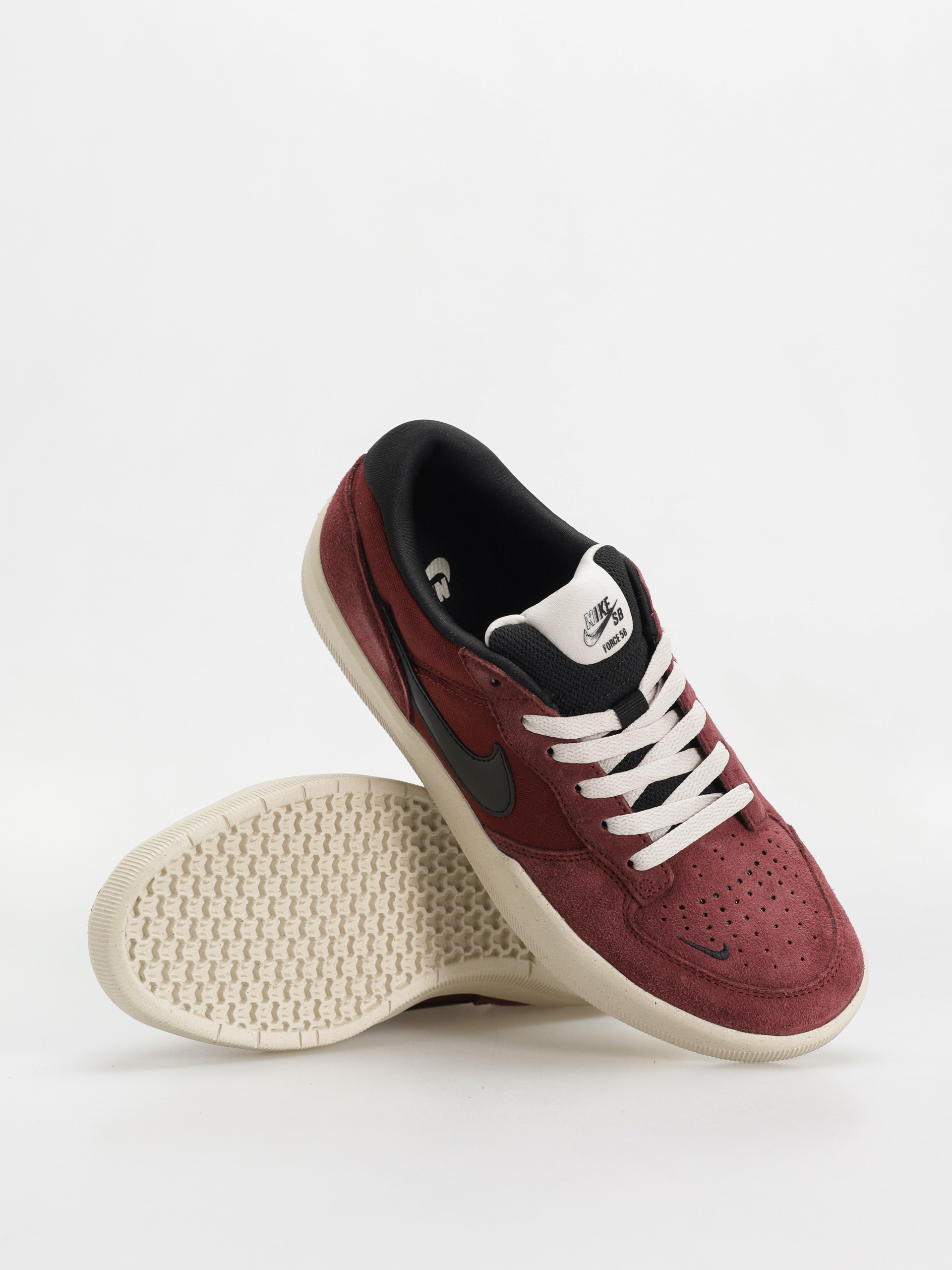 Nike SB Force 58 Cipők (dark team red/black black lt orewood brn)
