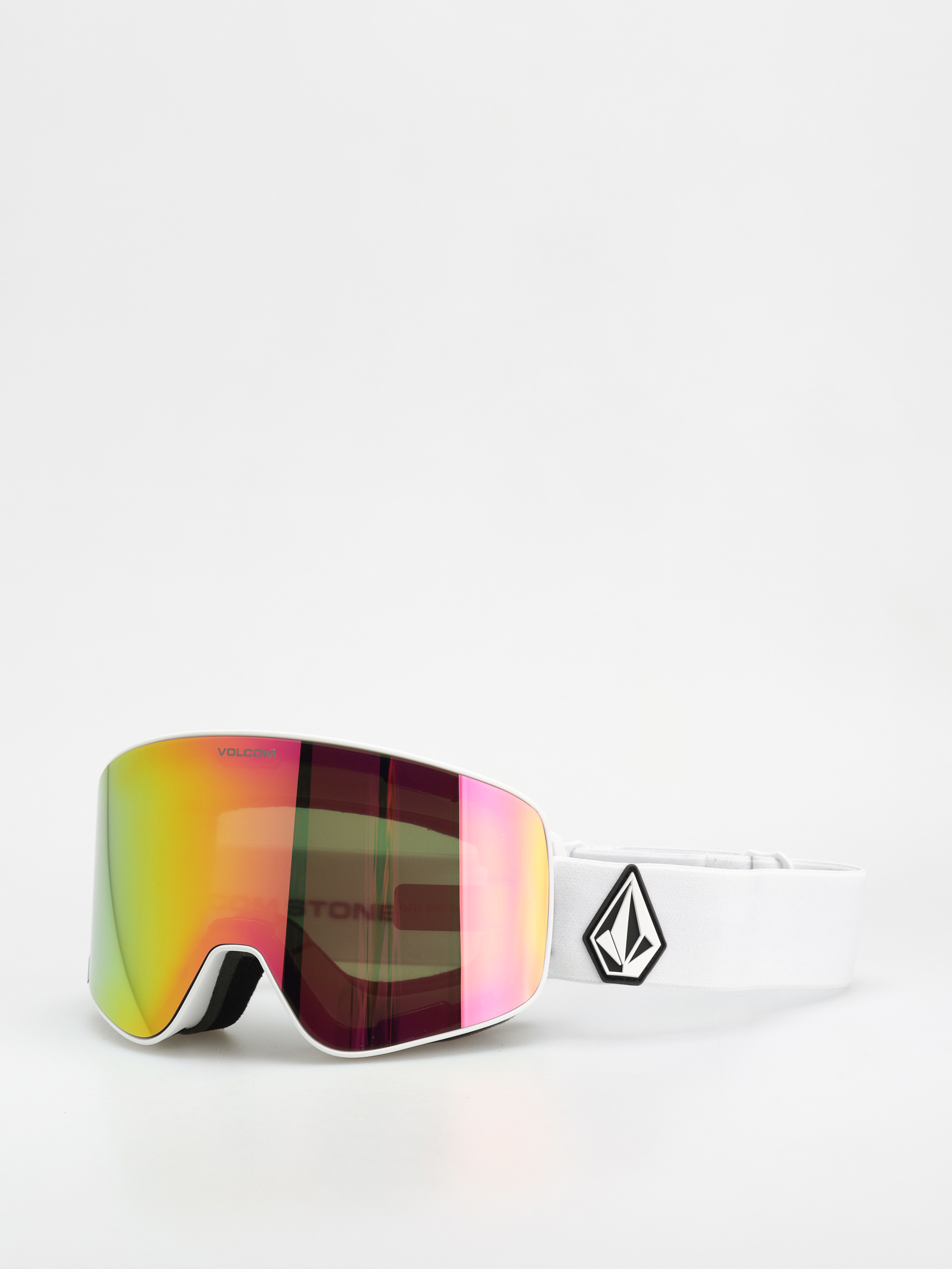 Volcom Odyssey Snowboard szemüveg (matte white/pink chrome+bl yellow)