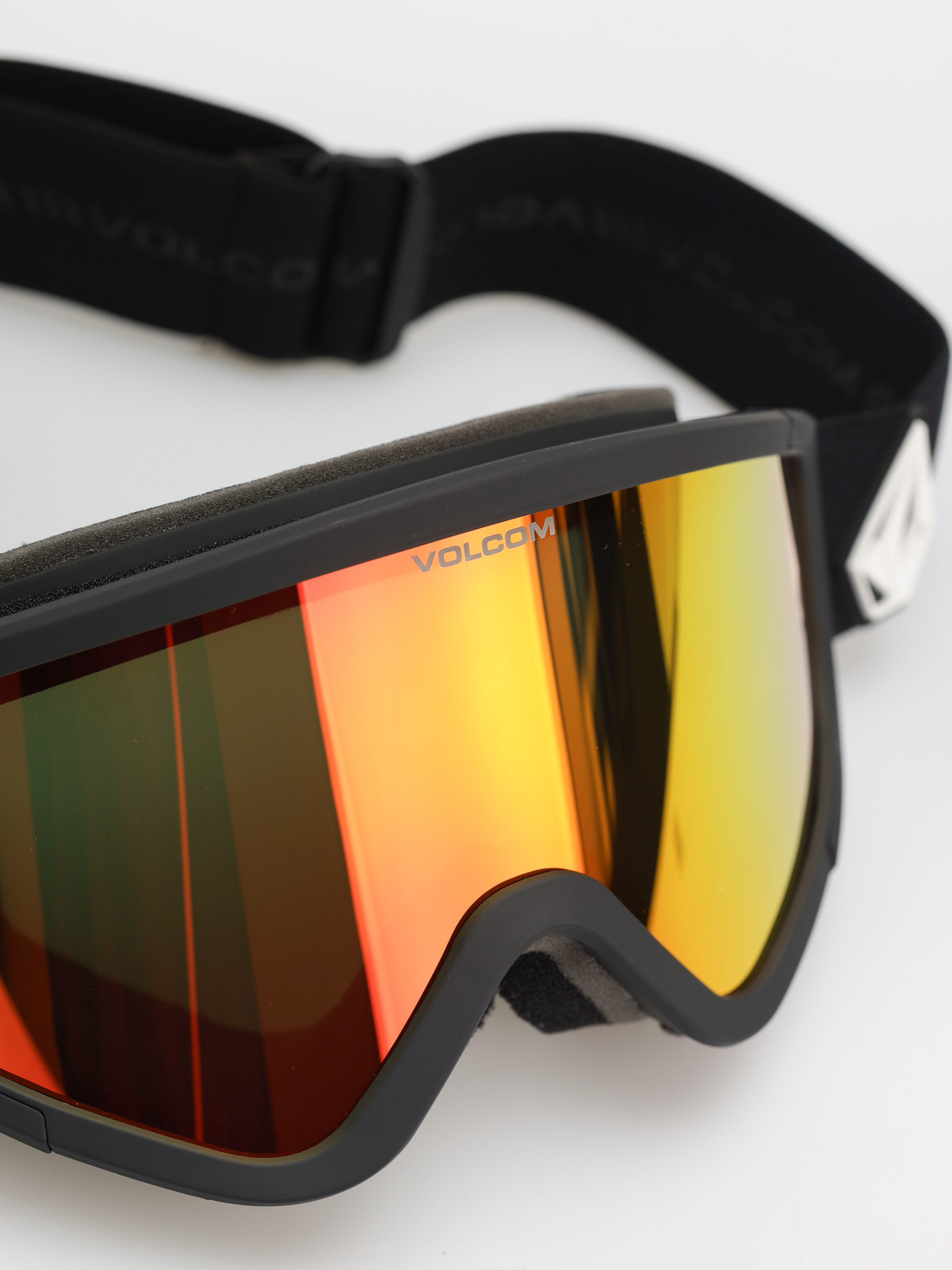 Volcom Attunga Snowboard szemüveg (matte black/red chrome+bl yellow)