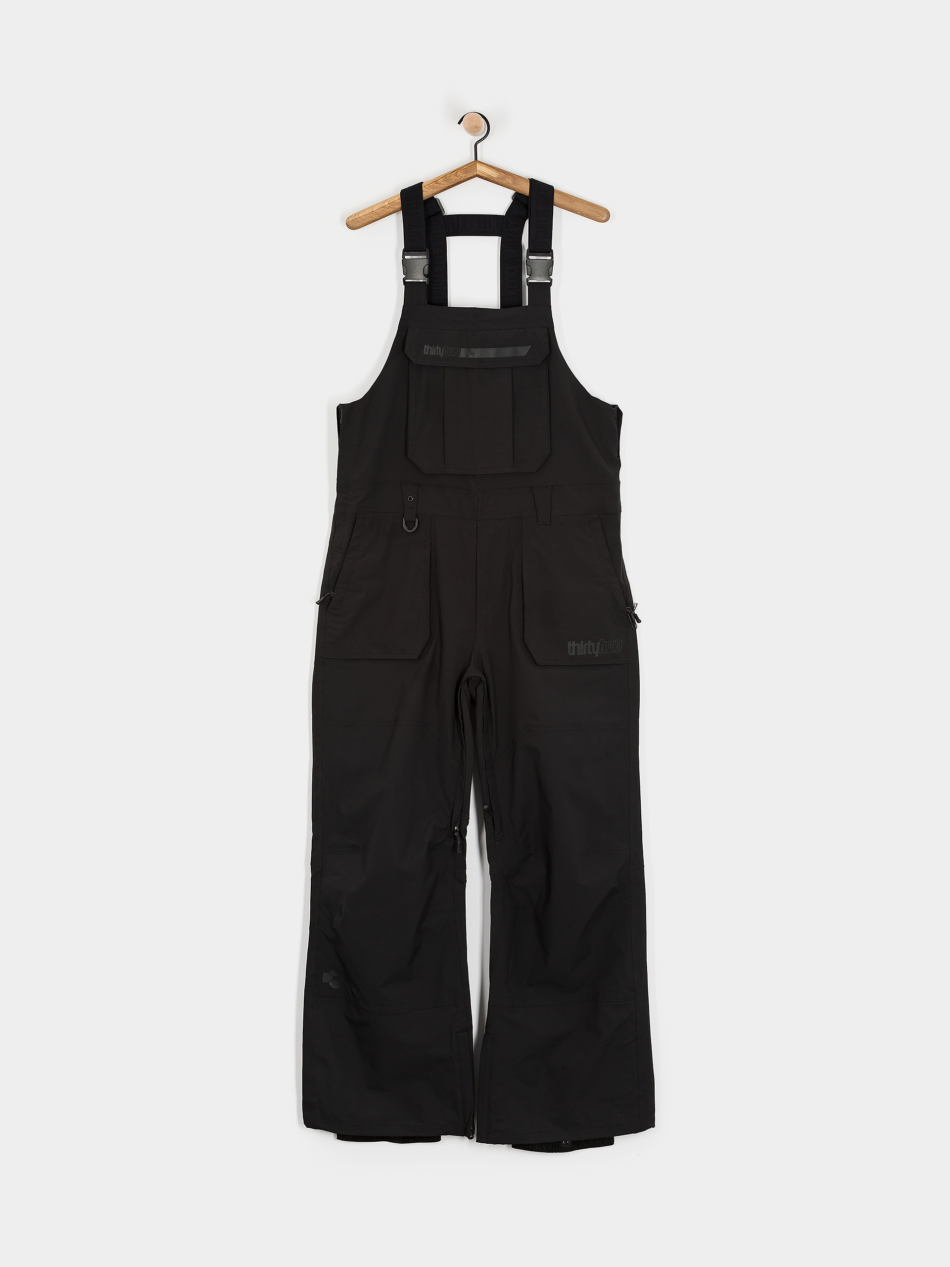 Férfi Snowboard nadrág ThirtyTwo Basement Bib (black)