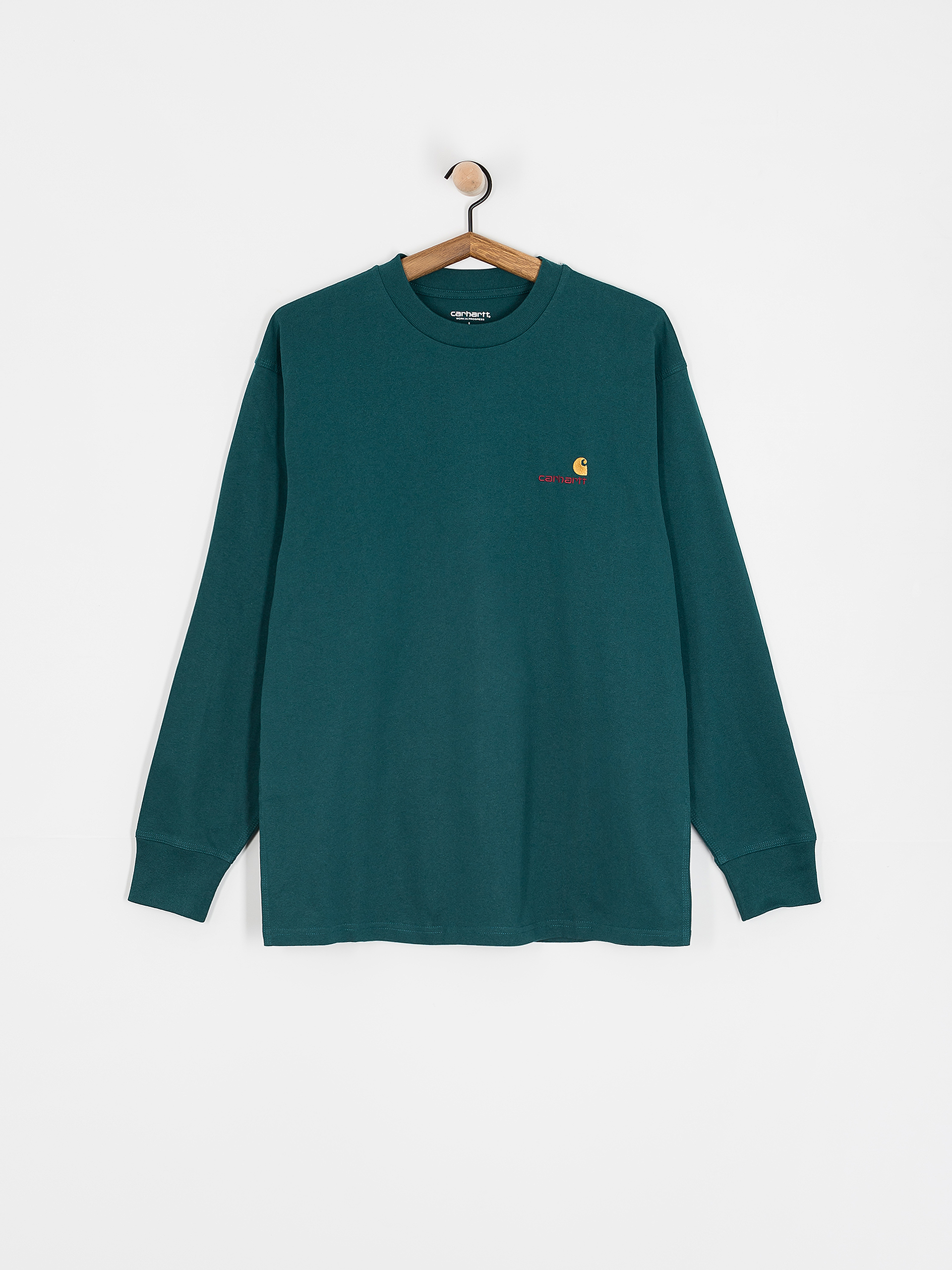 Carhartt WIP American Script Hosszú ujjú felső (malachite)