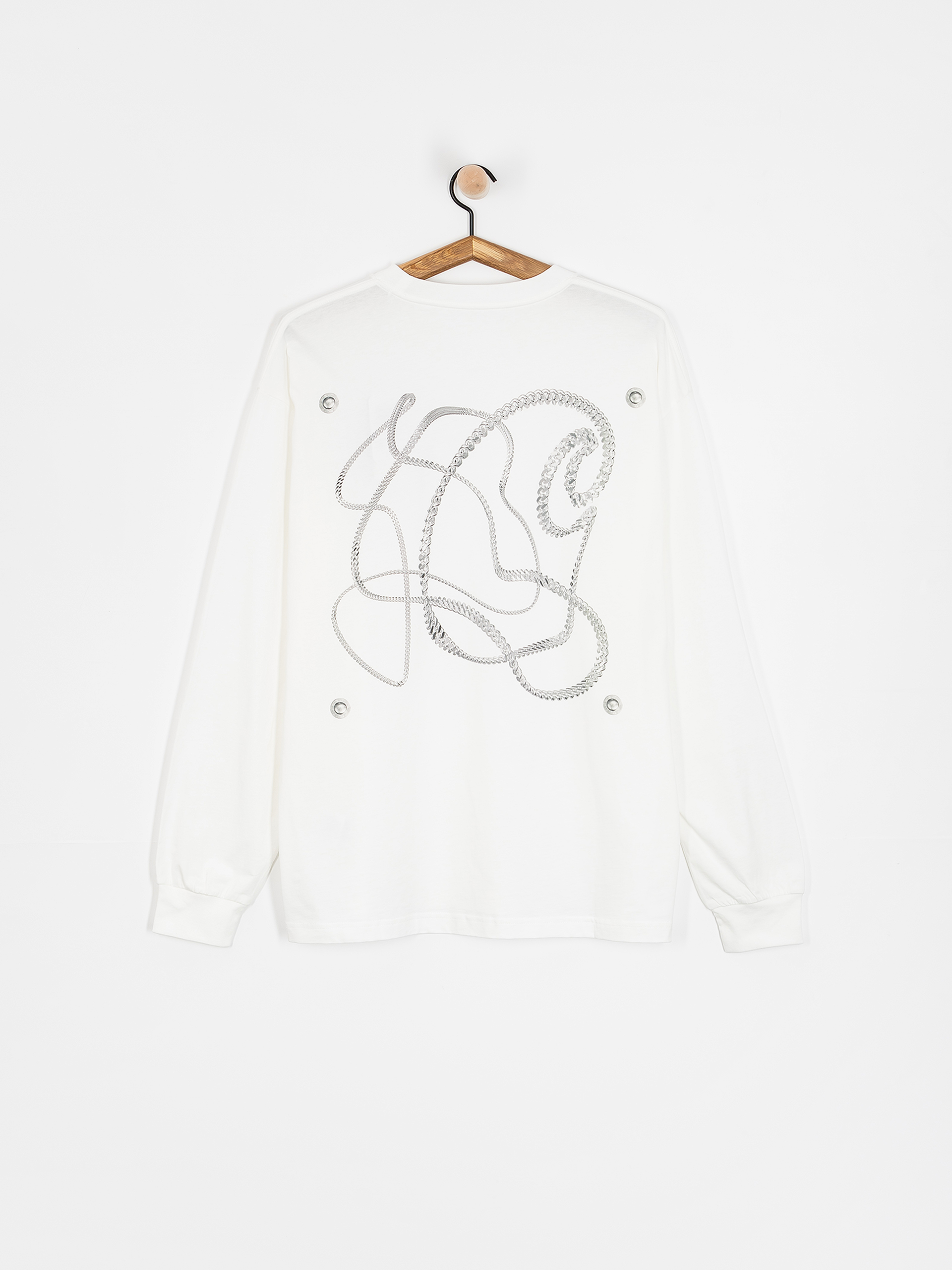 Carhartt WIP Chain Link Hosszú ujjú felső (white/silver)