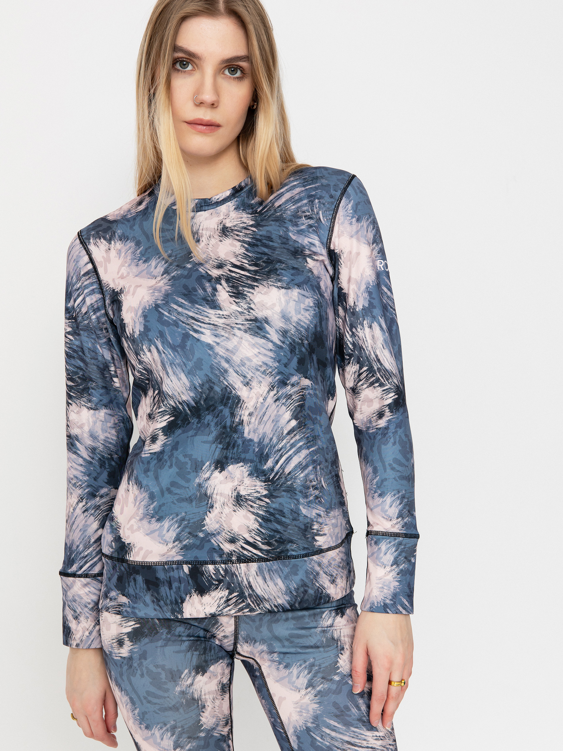 Női Roxy Daybreak Brushed Hosszú ujjú thermo felső (darknight)