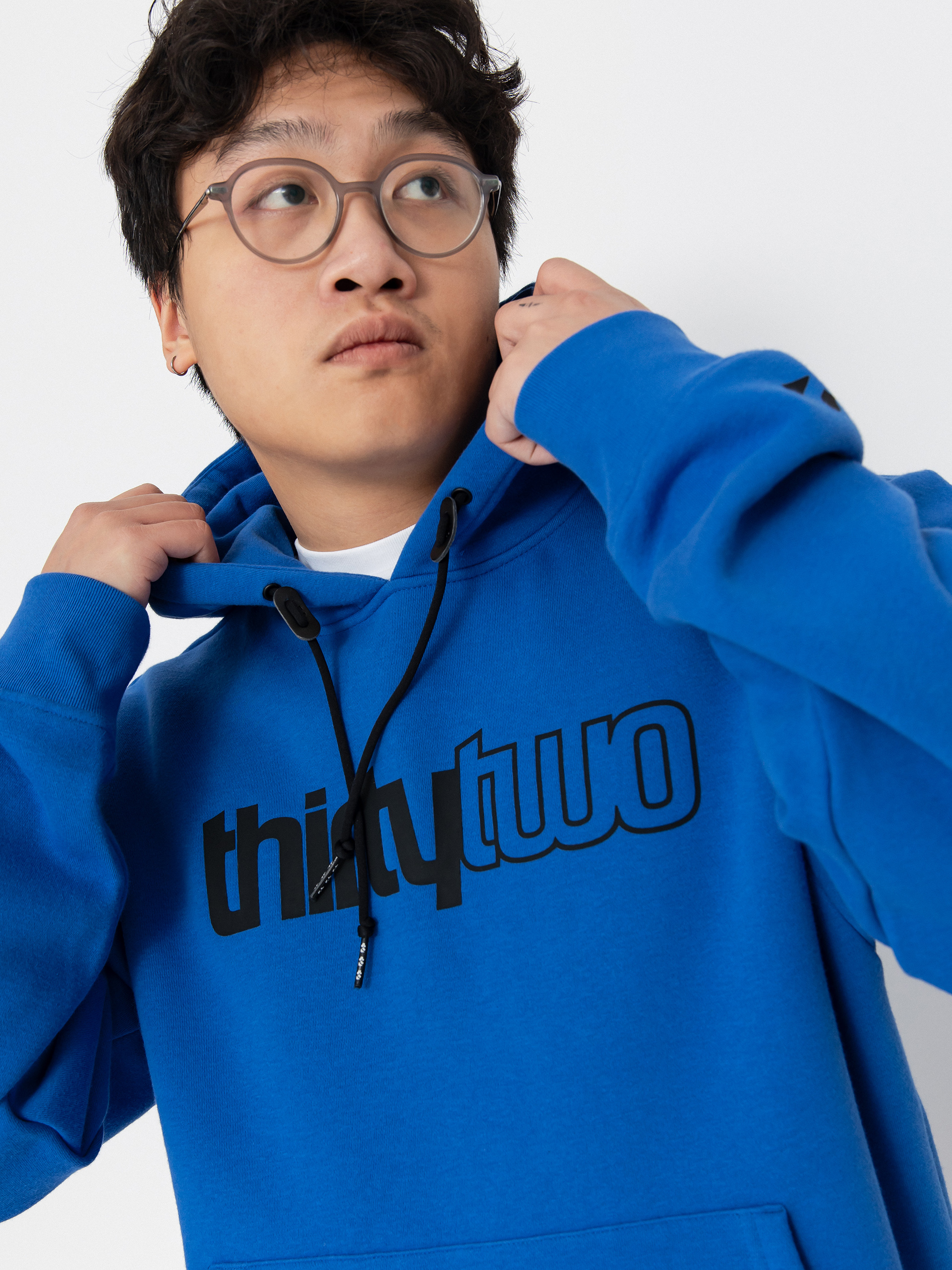 Férfi ThirtyTwo Double Tech HD Thermo pulóver (royal)