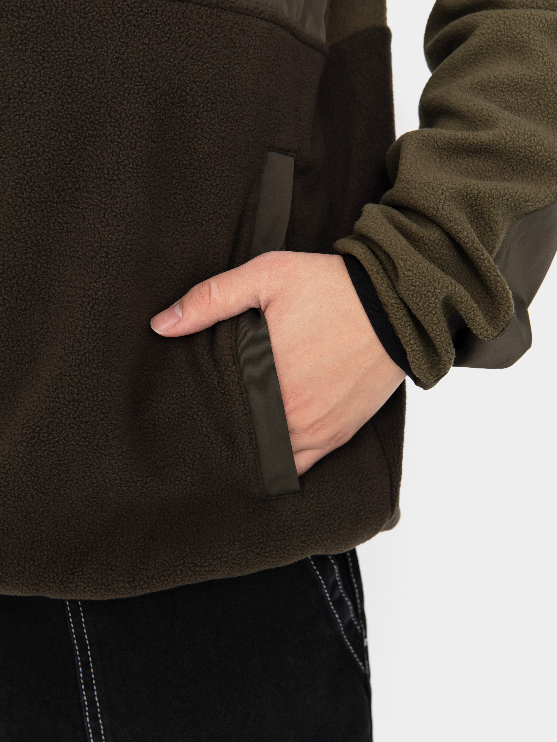 Férfi Thermo pulóver ThirtyTwo Rest Stop Anorak (military)