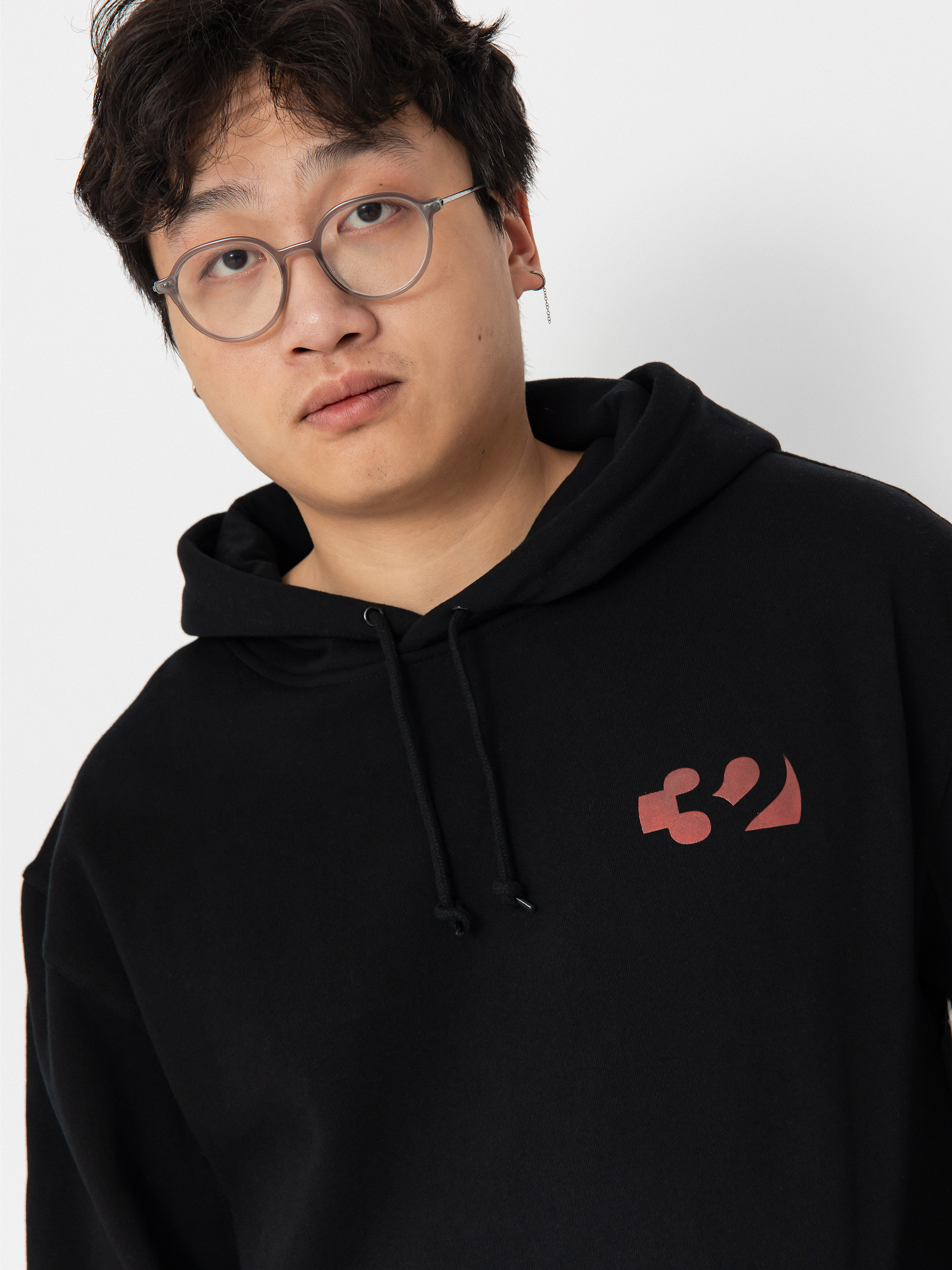 ThirtyTwo Double HD Kapucnis pulóver (black/red)