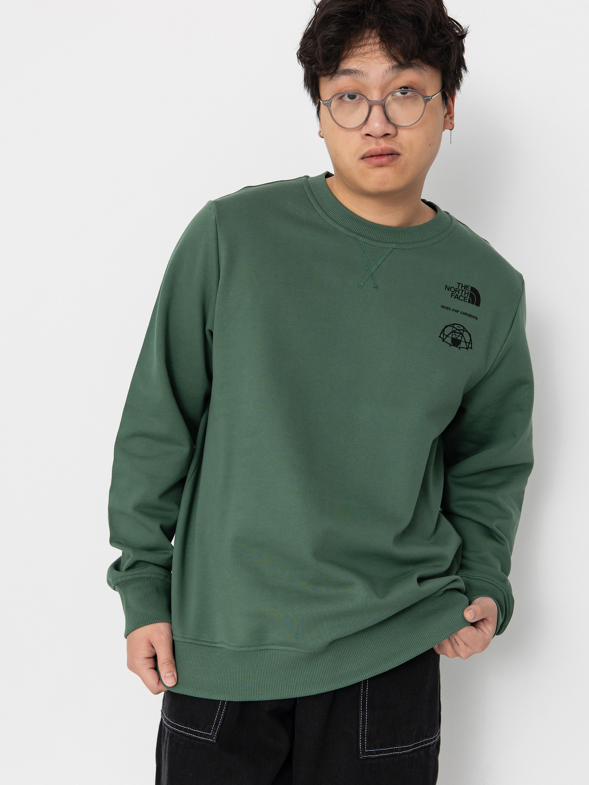 The North Face Outdoor Graphic Pulóver (duck green)