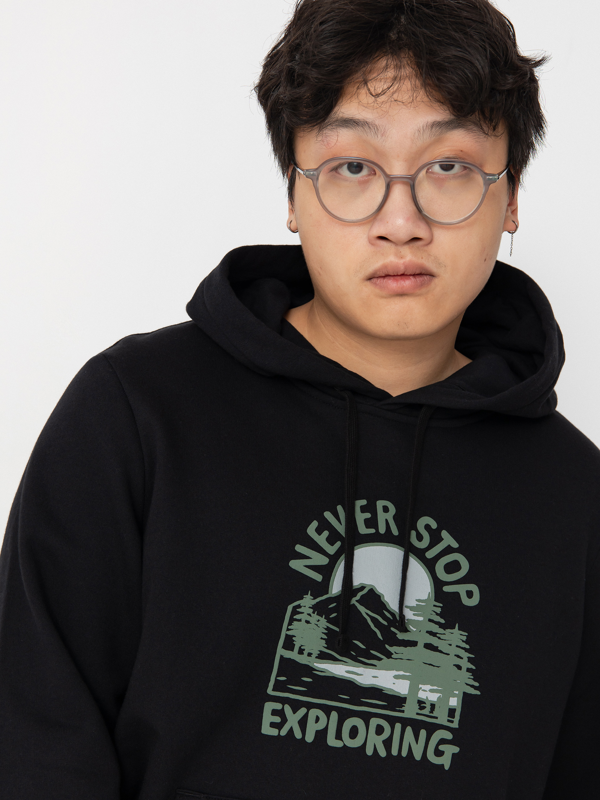 The North Face Outdoor Graphic HD Kapucnis pulóver (tnf black)