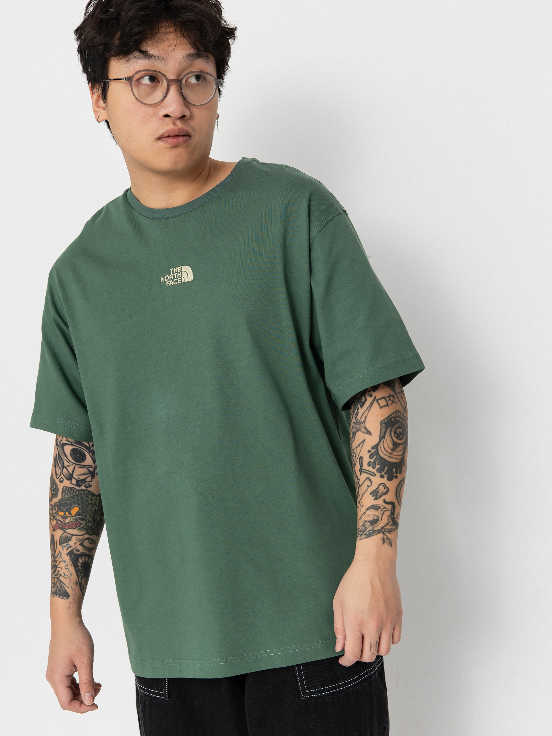 The North Face Heritage Graphic Relaxed Póló (duck green)