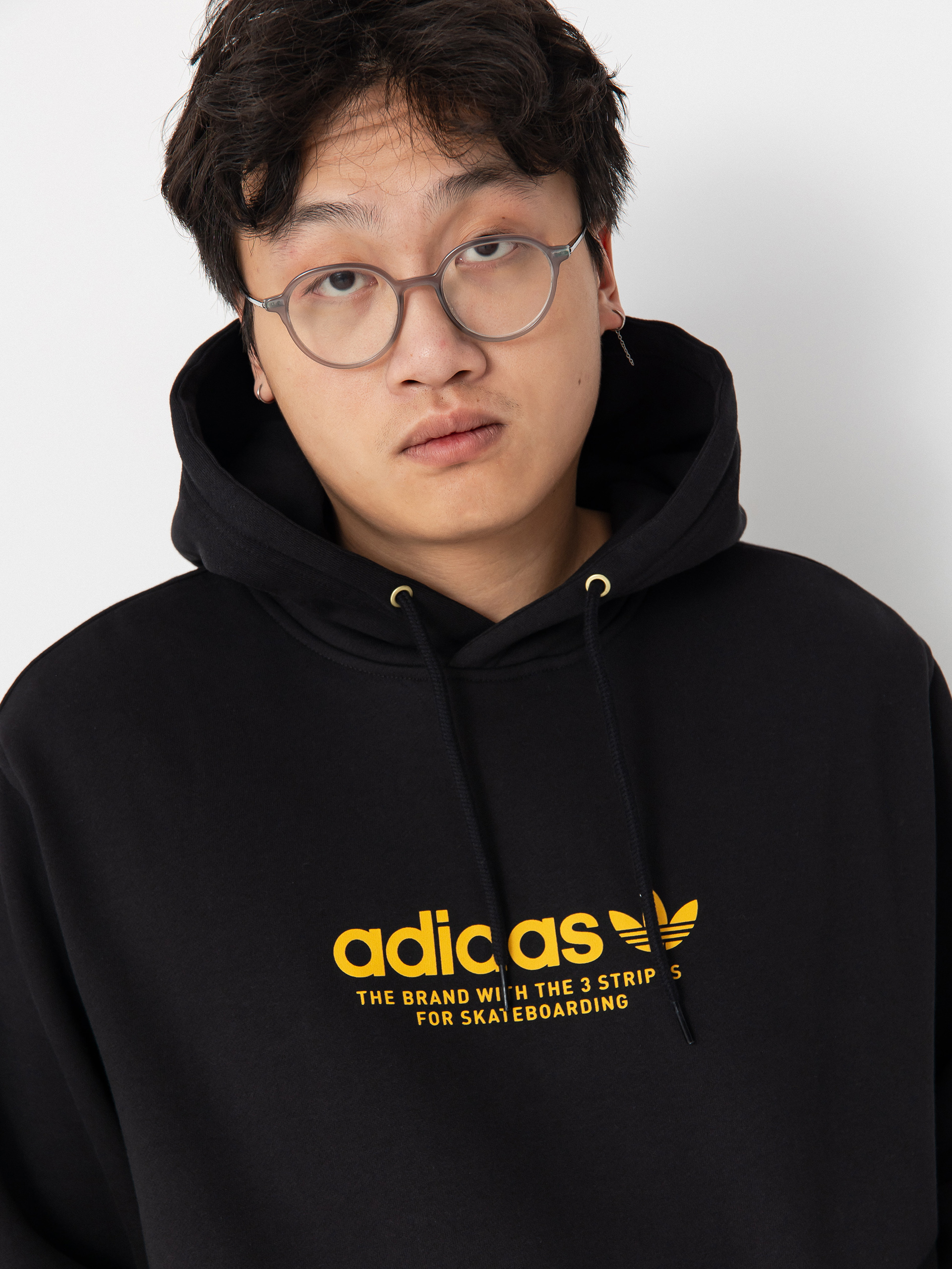 adidas 4.0 Logo HD Kapucnis pulóver (black/preyel)