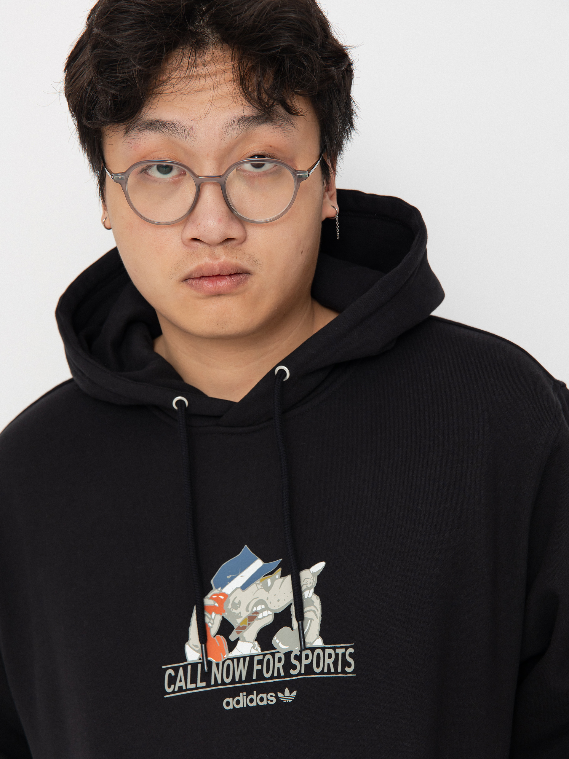 adidas Call Now HD Kapucnis pulóver (black/wonalu/prloin)