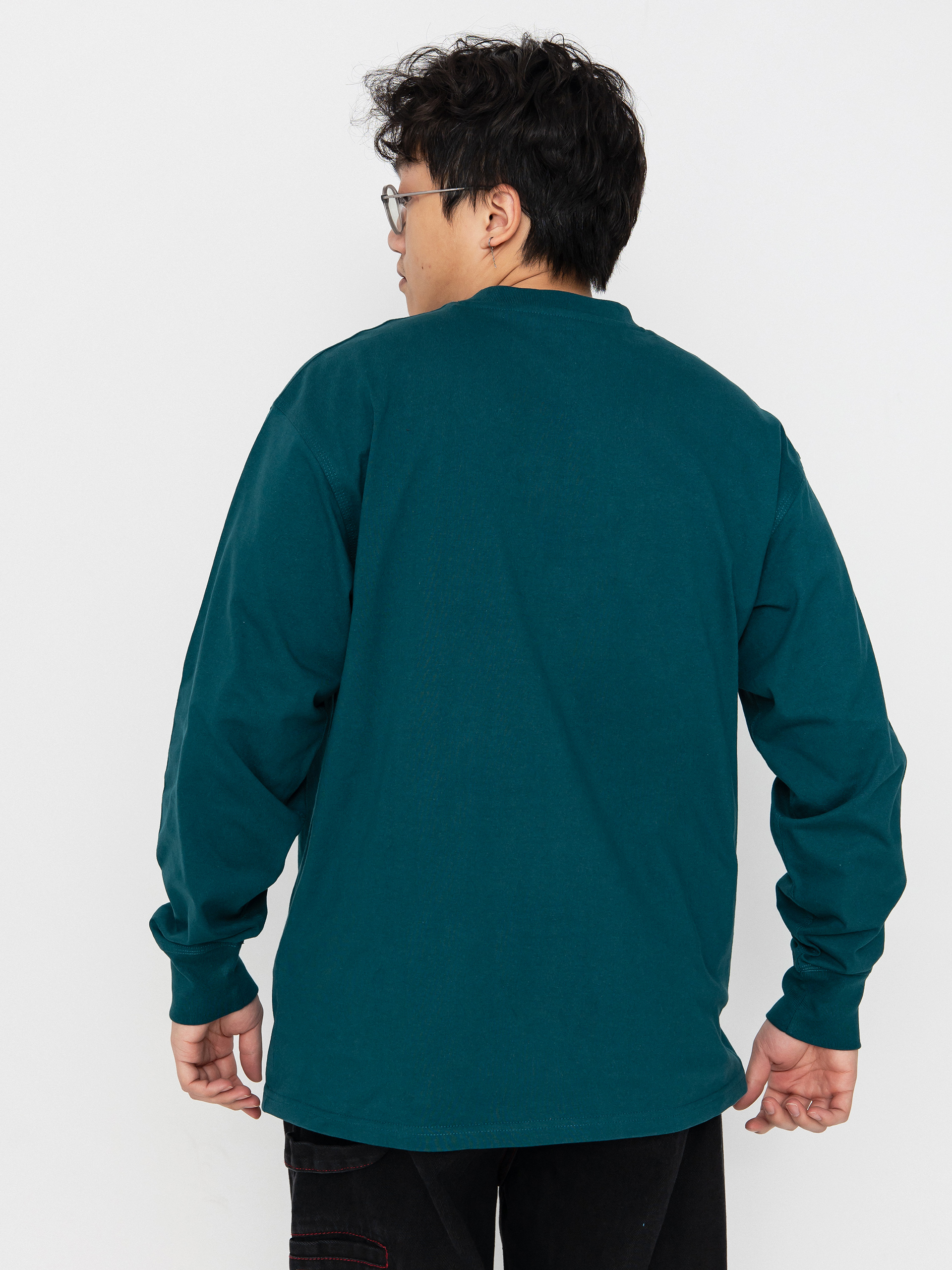 Carhartt WIP American Script Hosszú ujjú felső (malachite)