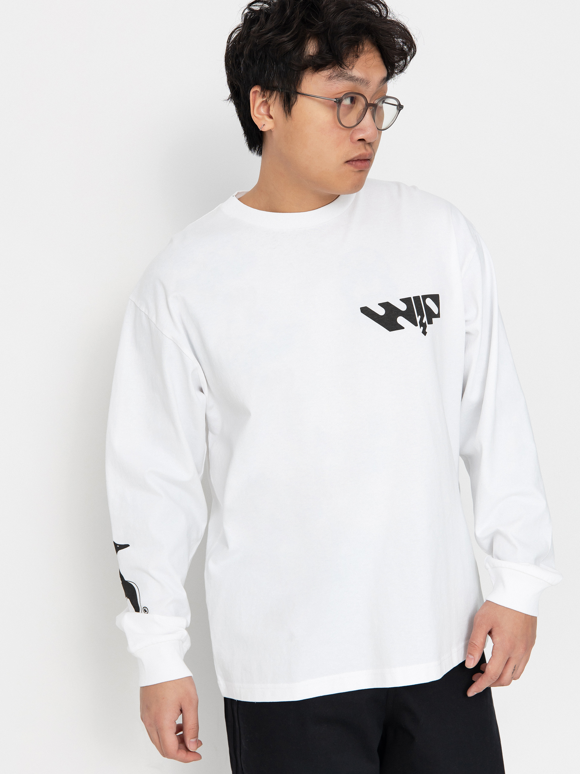 Hosszú ujjú felső Carhartt WIP Industry (white/black)