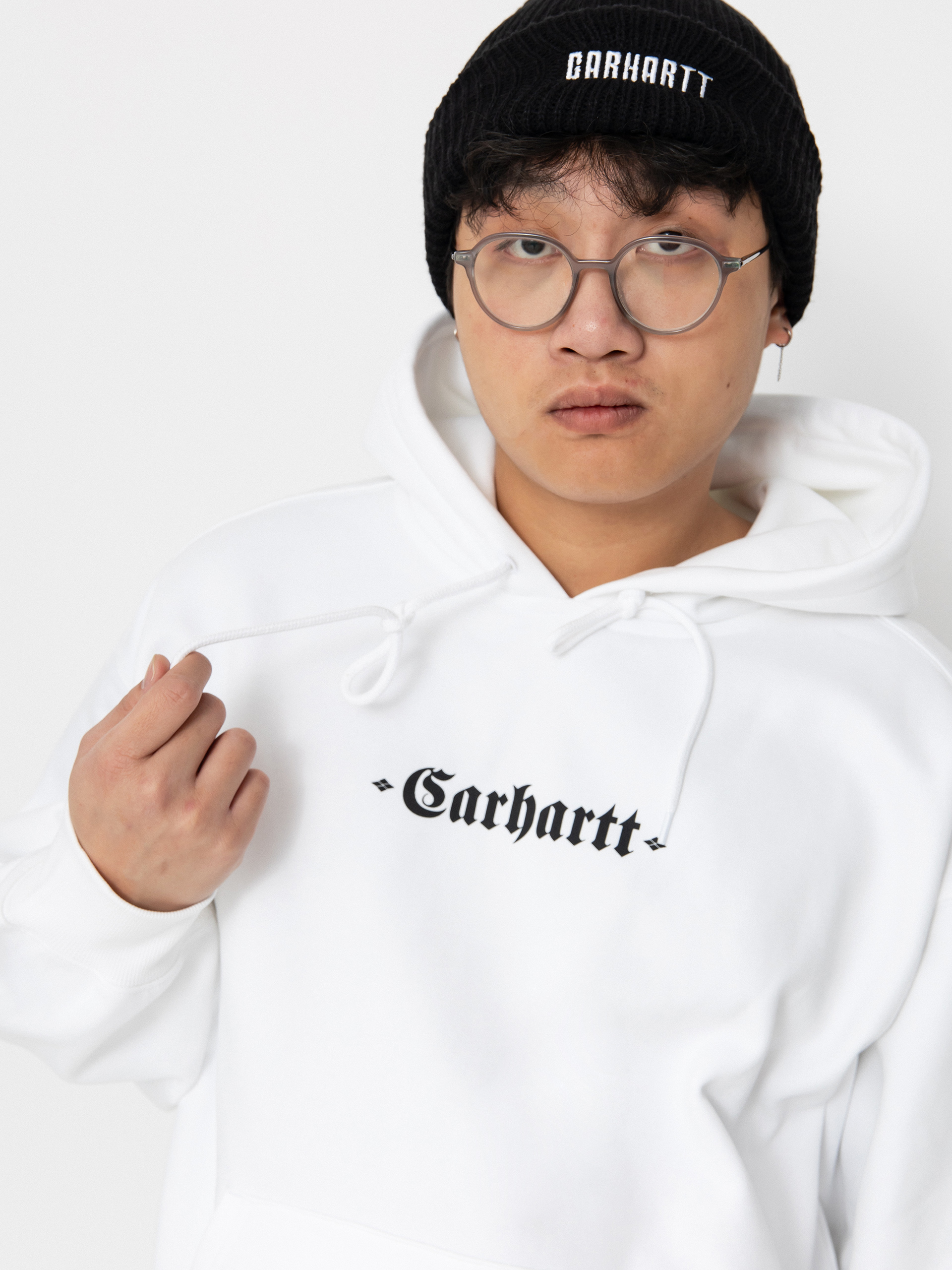 Carhartt WIP Greatest Hits HD Kapucnis pulóver (white/black)