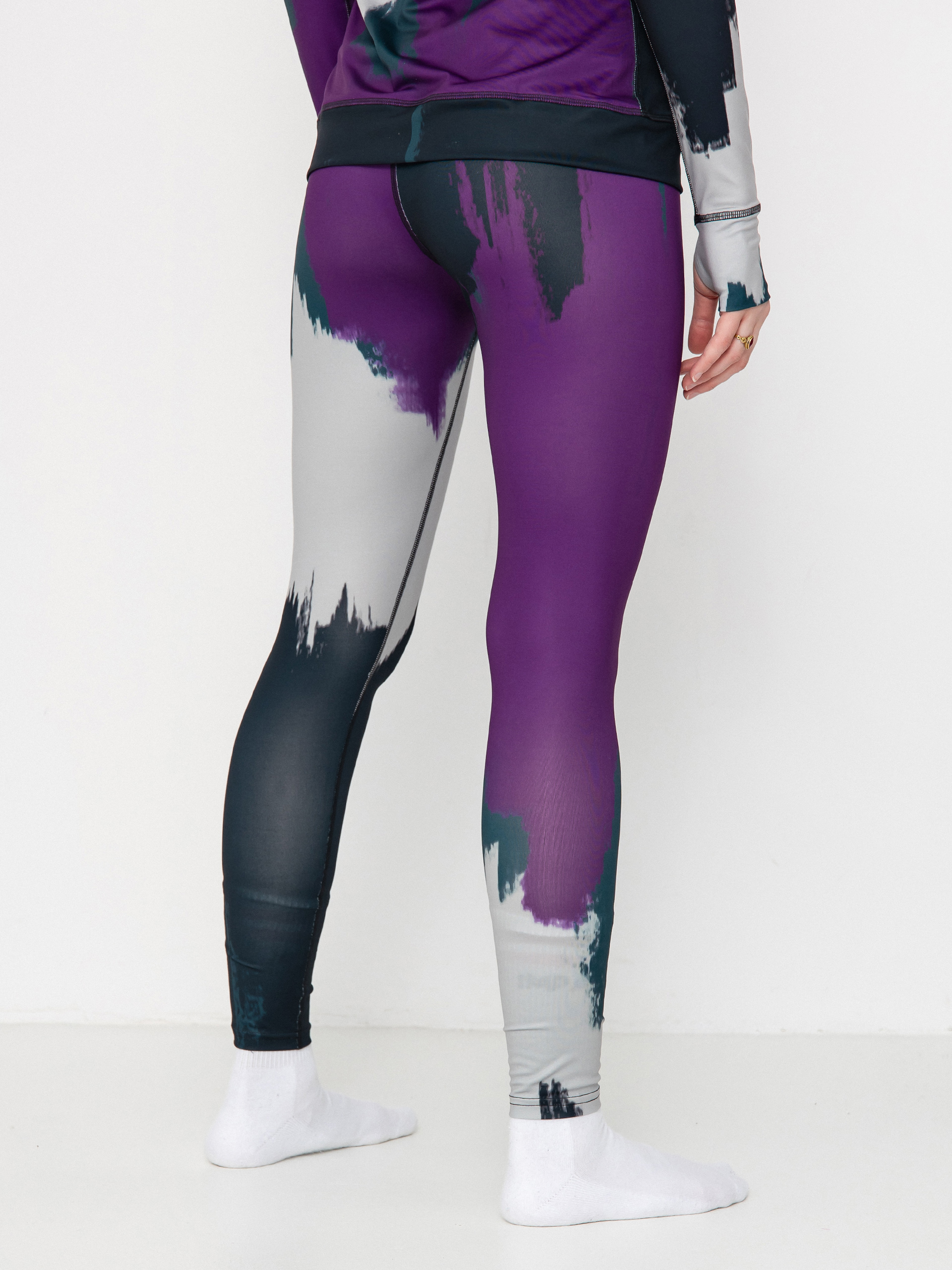 Női Thermo leggings Burton Lightweight X (silver sconce/forest chalk)