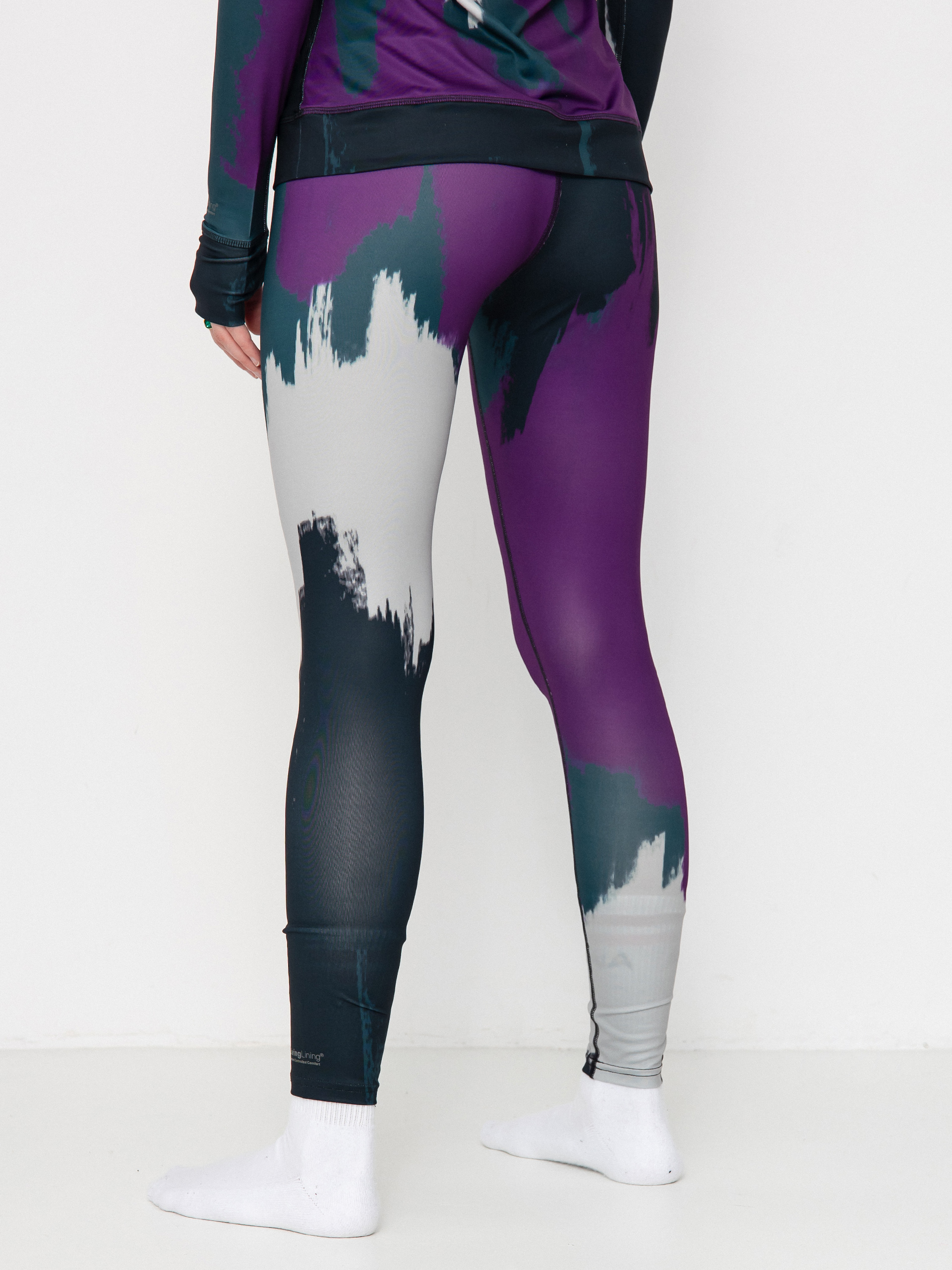 Női Thermo leggings Burton Lightweight X (silver sconce/forest chalk)