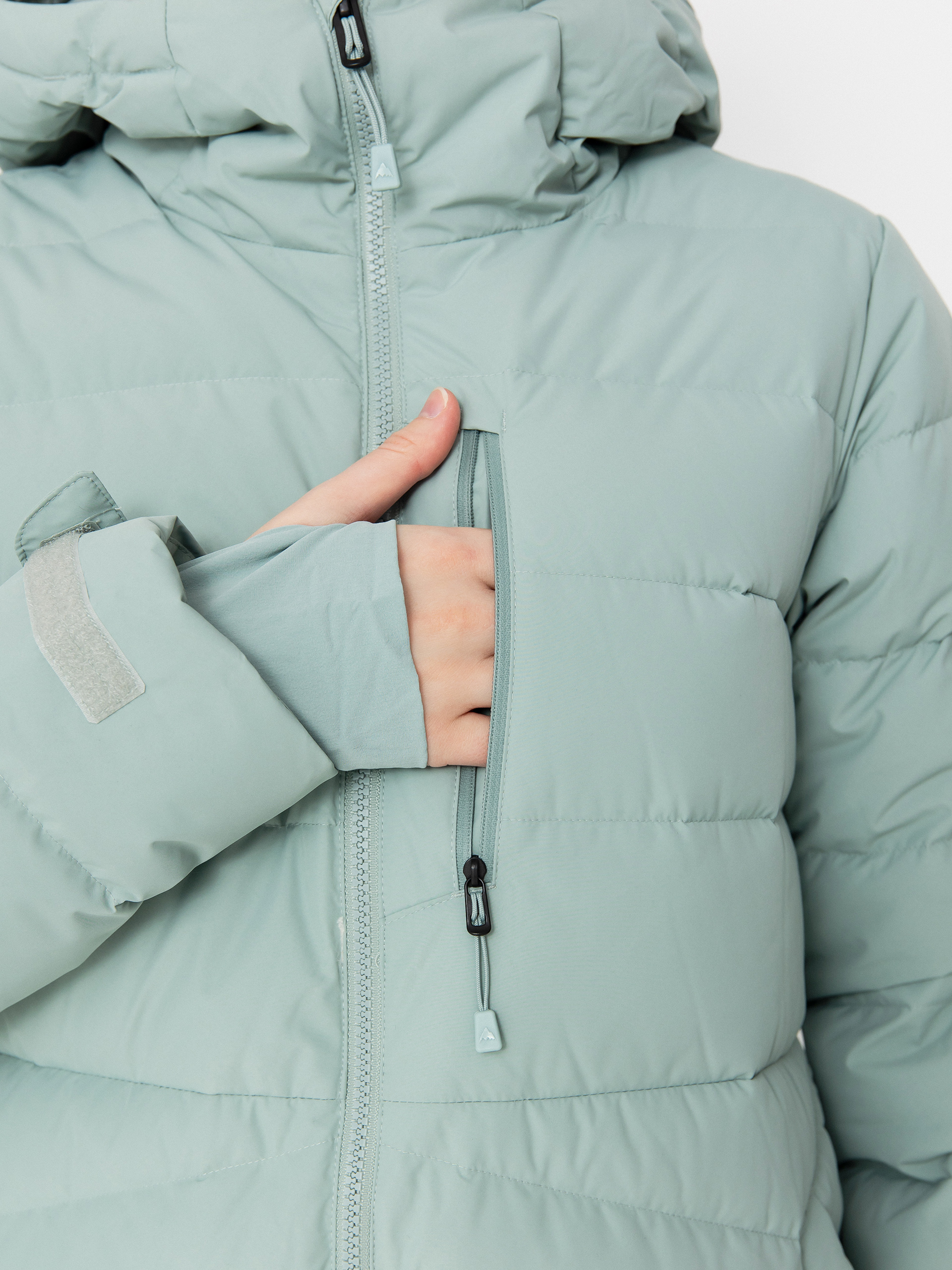 Női Snowboard dzseki Burton Loyil Down (petrol green)