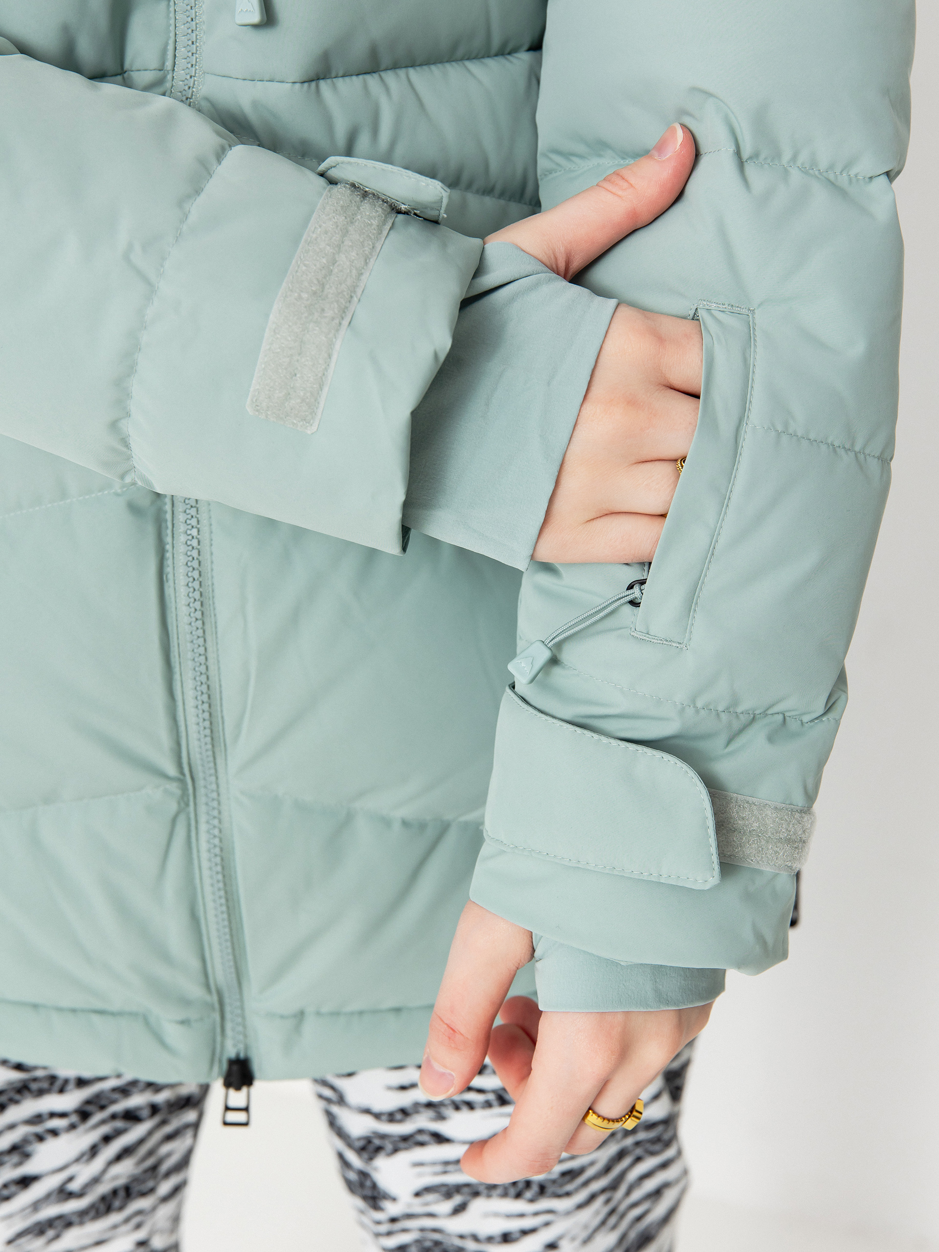 Női Snowboard dzseki Burton Loyil Down (petrol green)