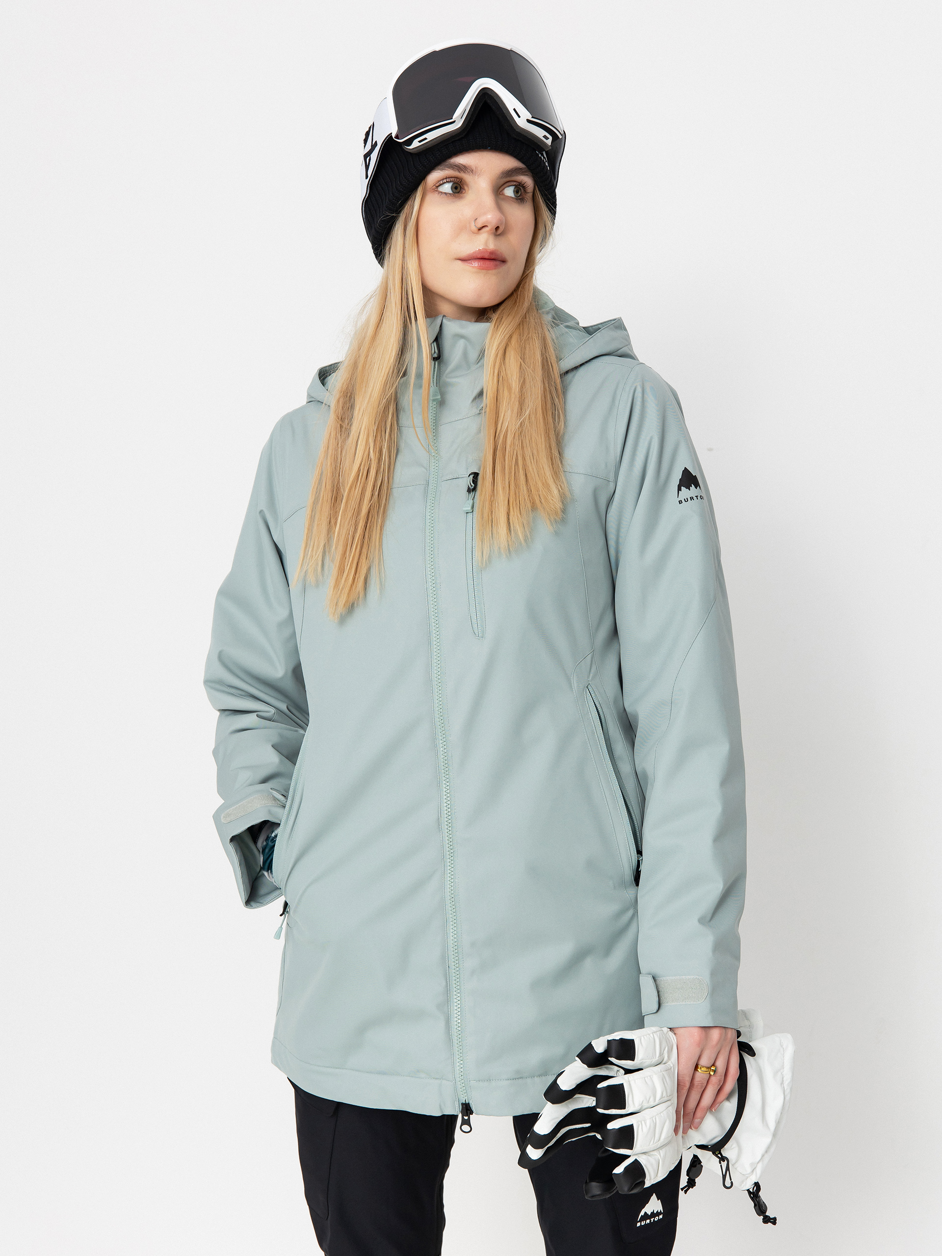 Női Snowboard dzseki Burton Lelah (petrol green)