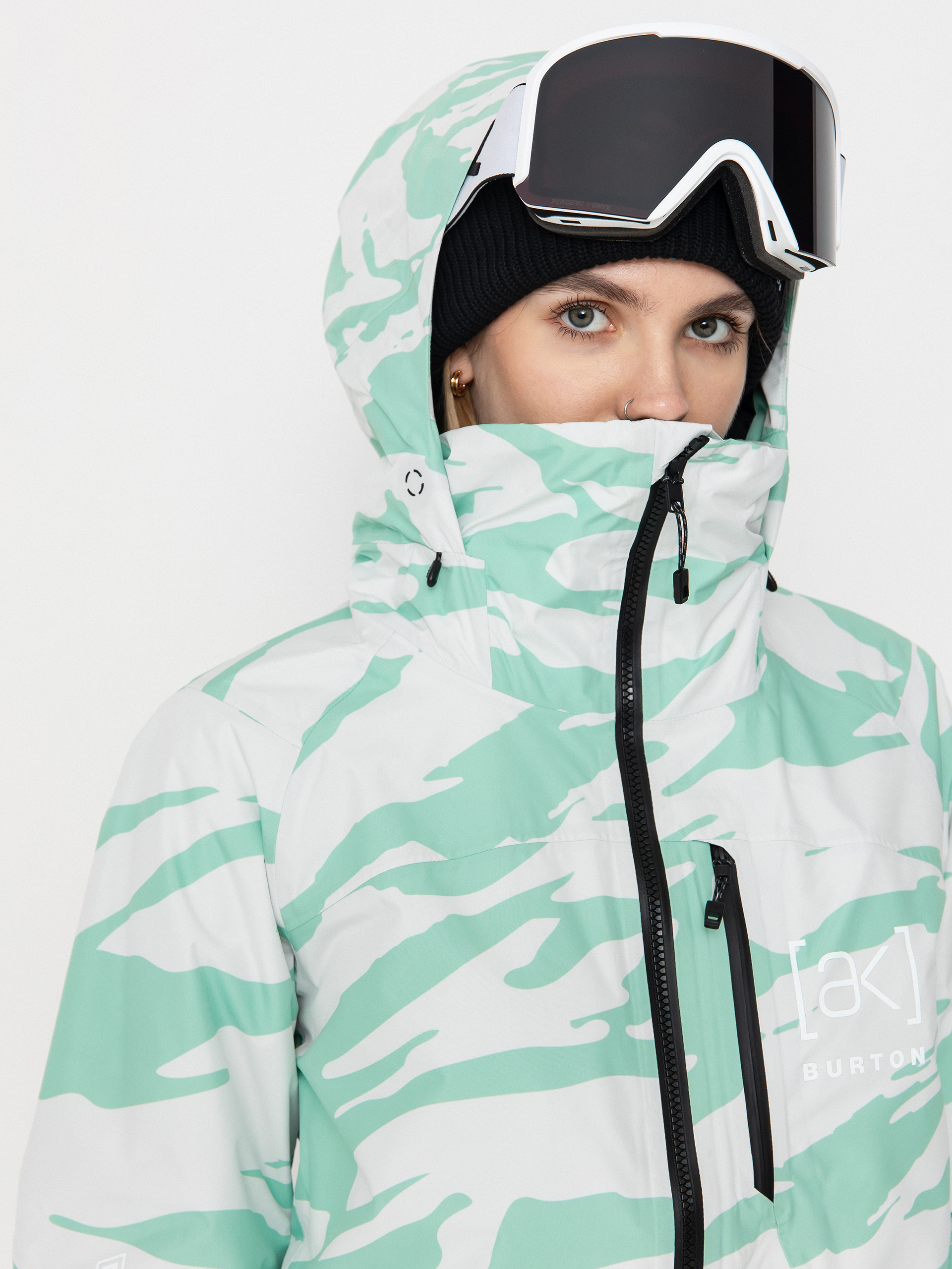 Női Snowboard dzseki Burton Ak Gore Tex Embark (oversized zebra)