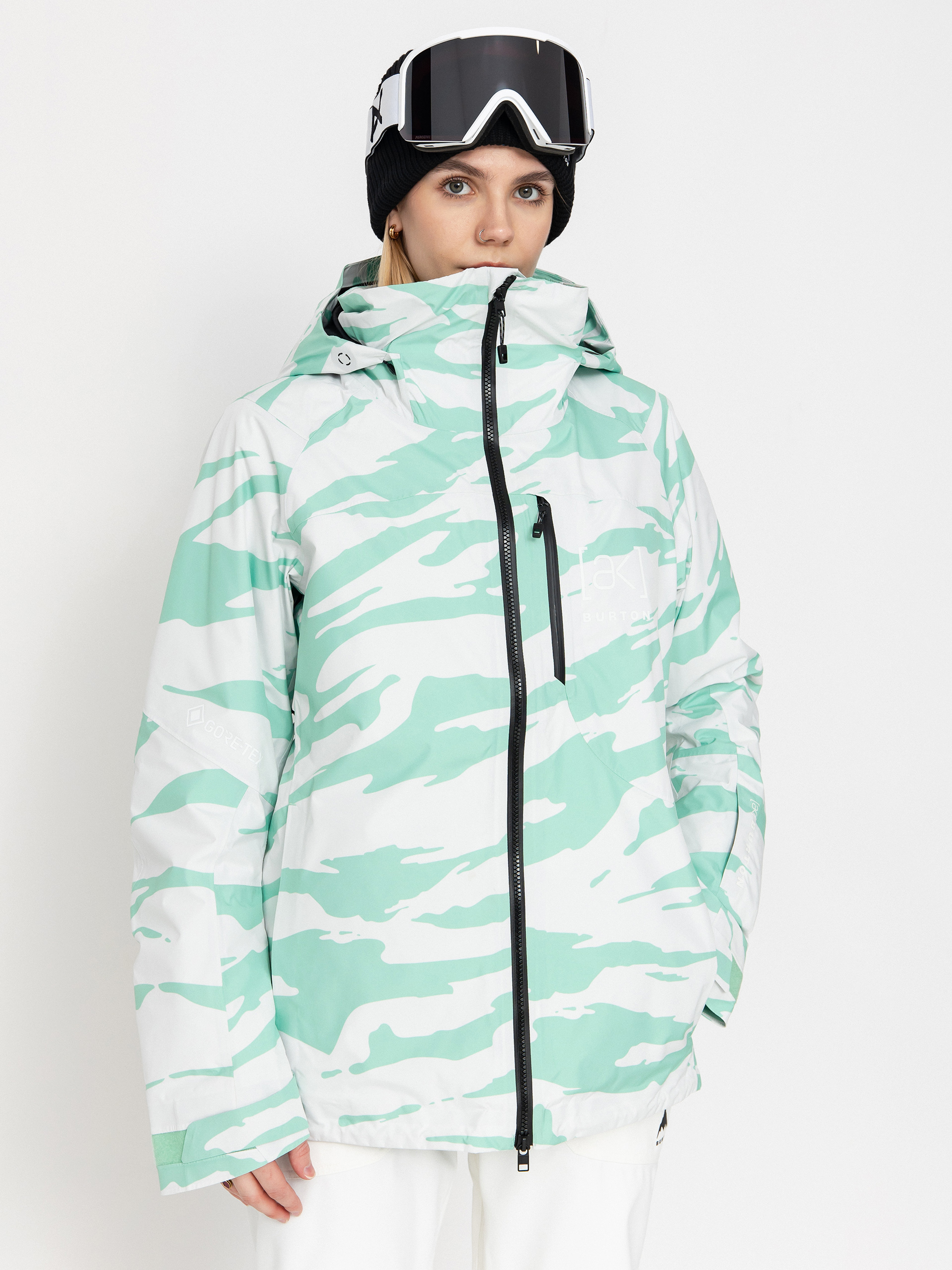 Női Snowboard dzseki Burton Ak Gore Tex Embark (oversized zebra)