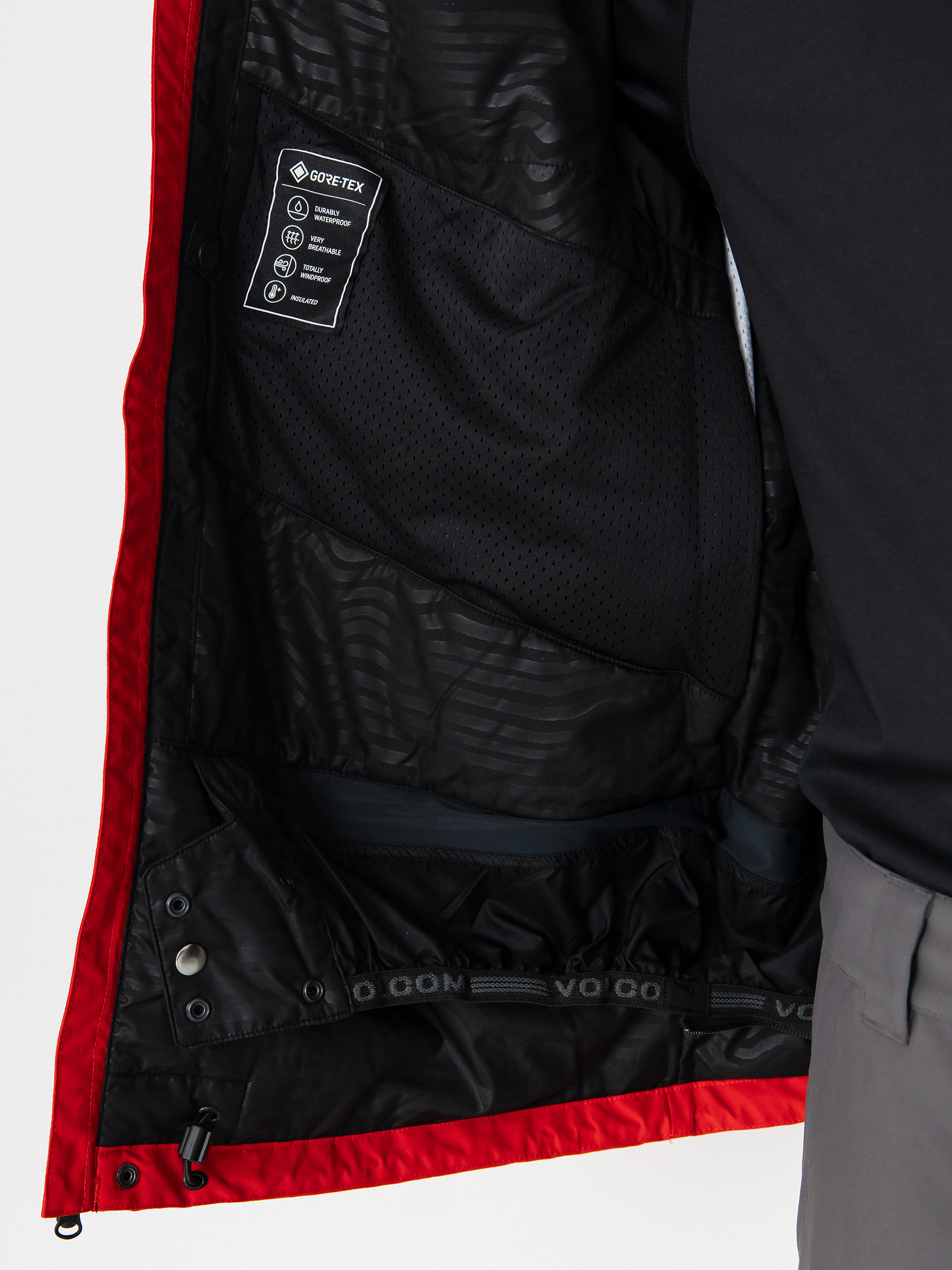 Férfi Snowboard dzseki Volcom Dua Ins Gore (crimson)