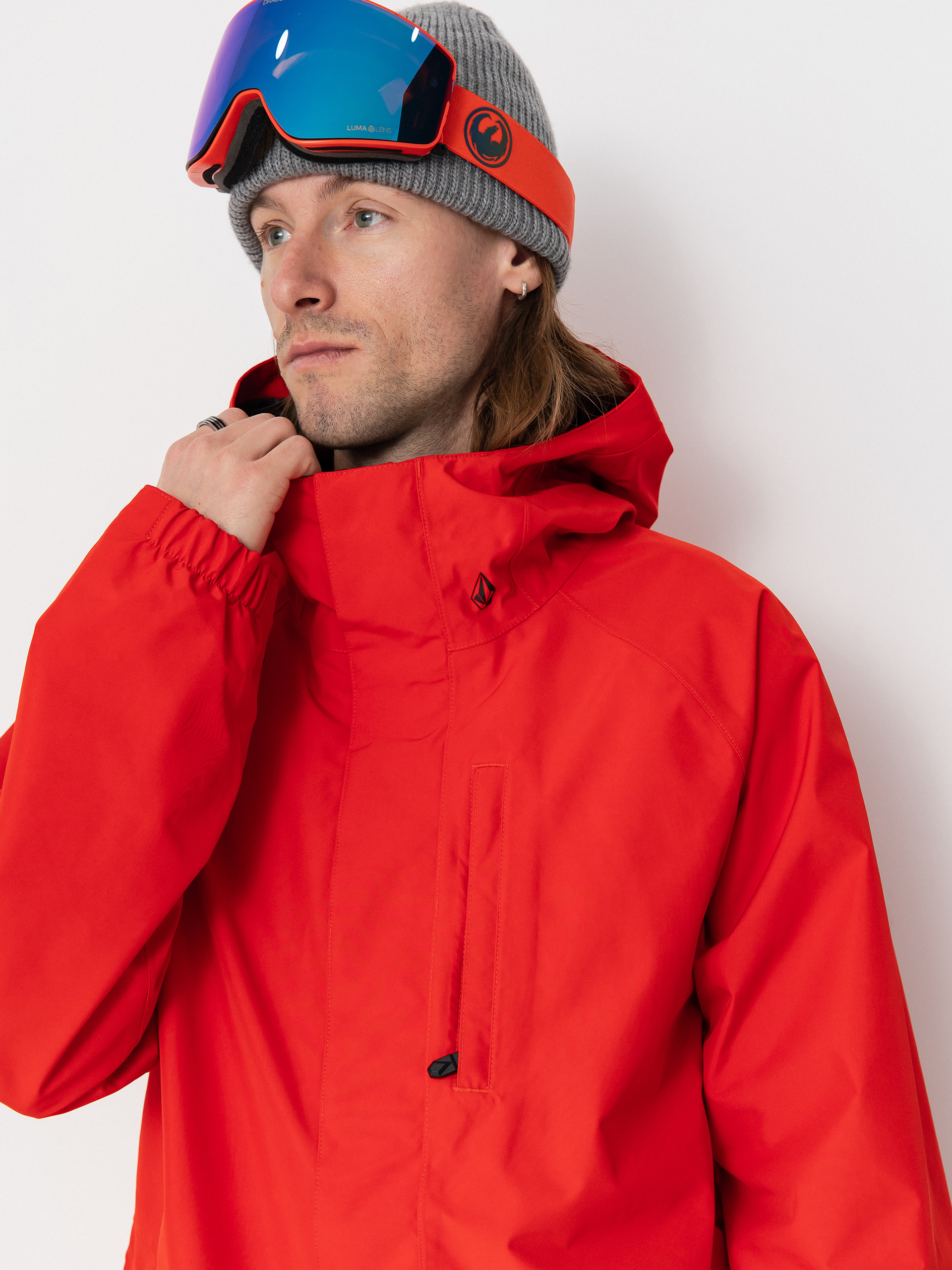 Férfi Snowboard dzseki Volcom Dua Gore Tex (crimson)
