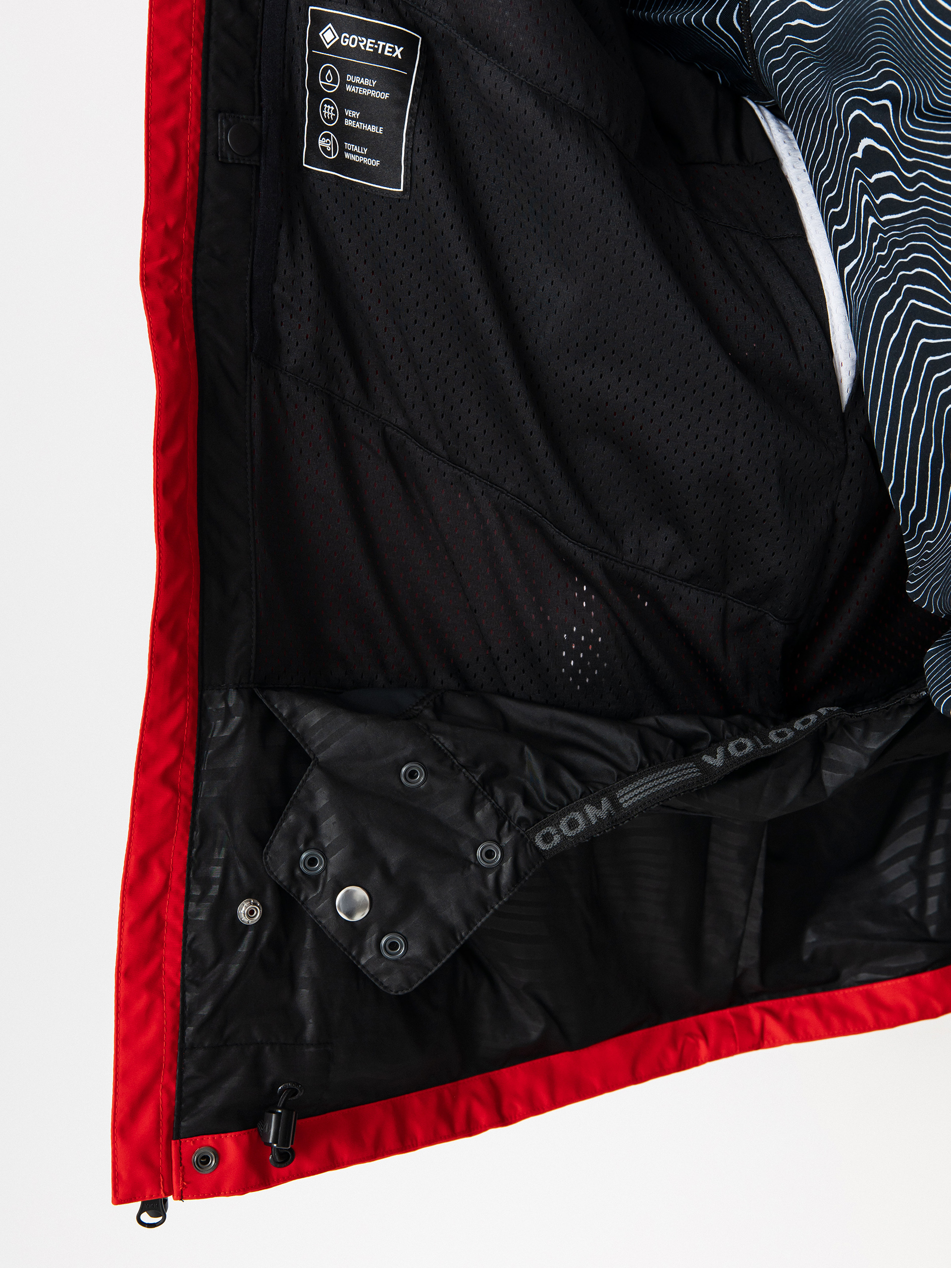 Férfi Snowboard dzseki Volcom Dua Gore Tex (crimson)